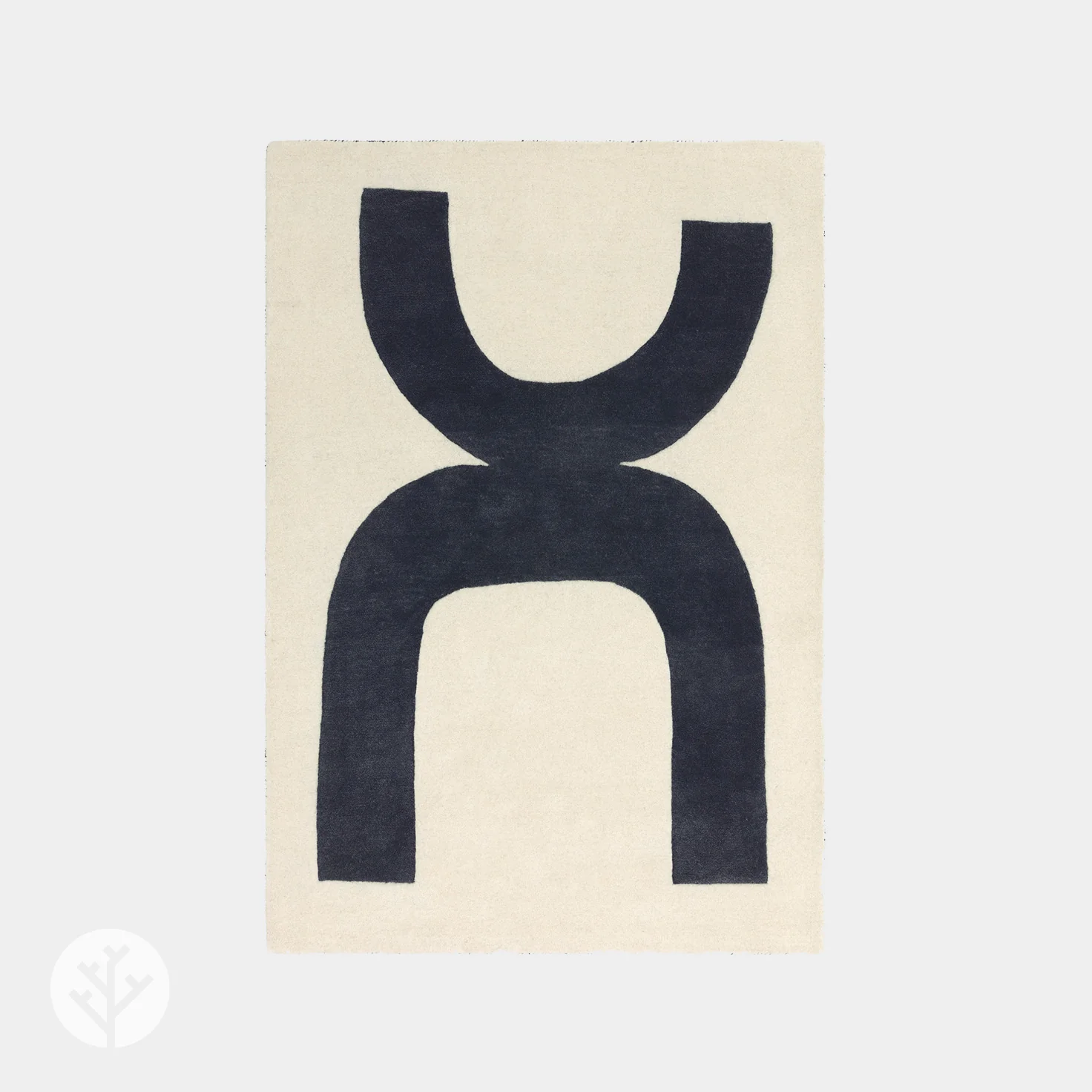 Abstract Black Balance Luxury Rug | WVH® - Image 2