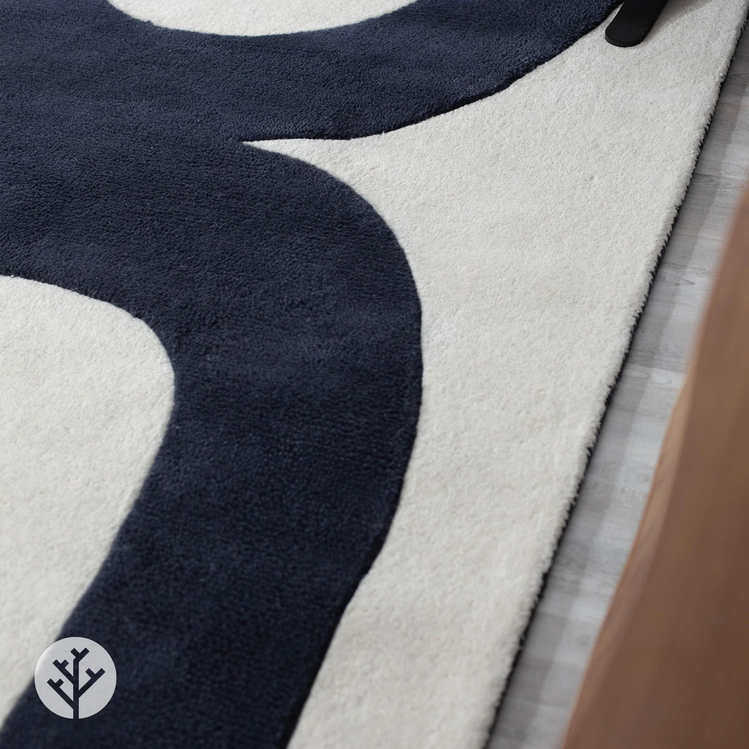 Abstract Black Balance Luxury Rug | WVH® - Image 6