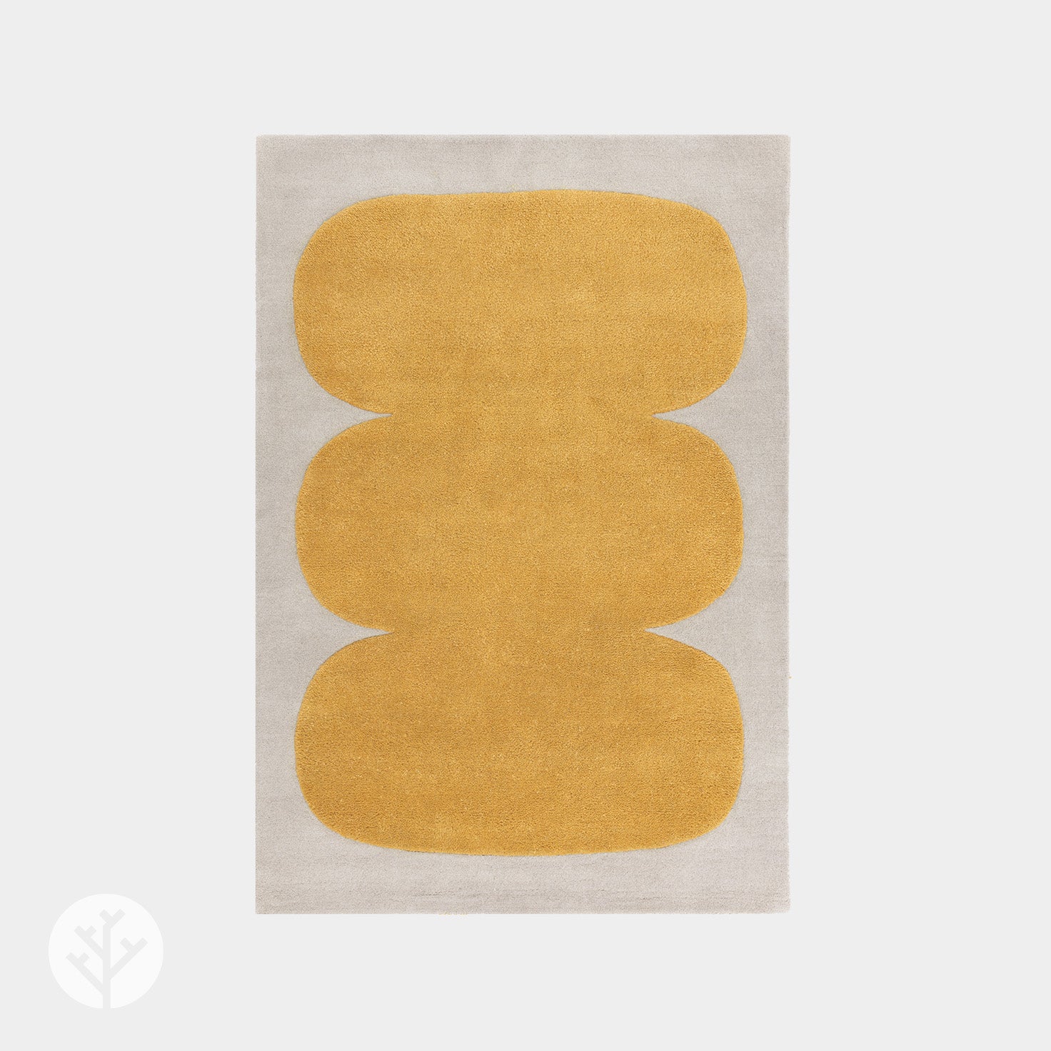 Abstract Yellow Sculpt Luxury Rug | WVH® - Image 2