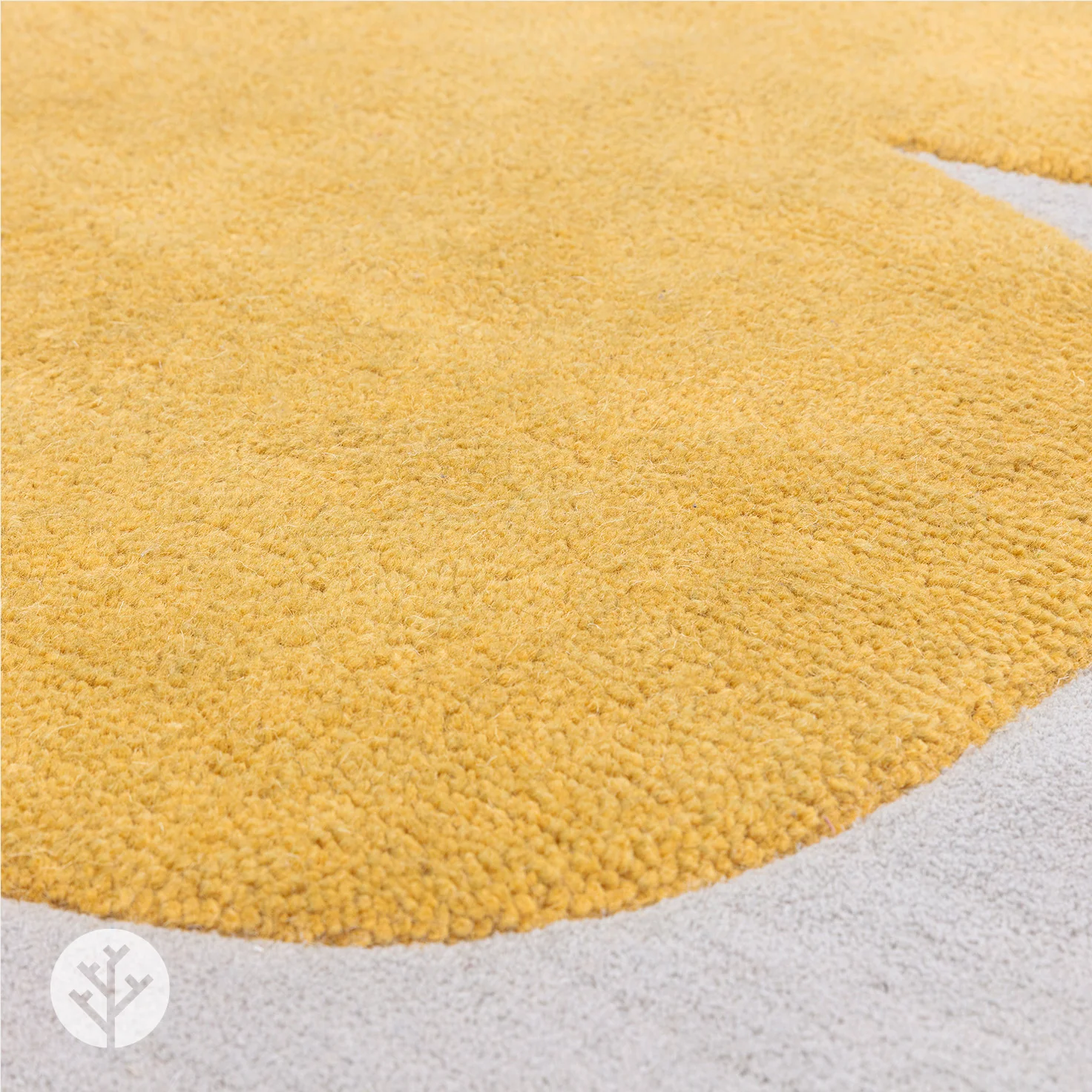 Abstract Yellow Sculpt Luxury Rug | WVH® - Image 3