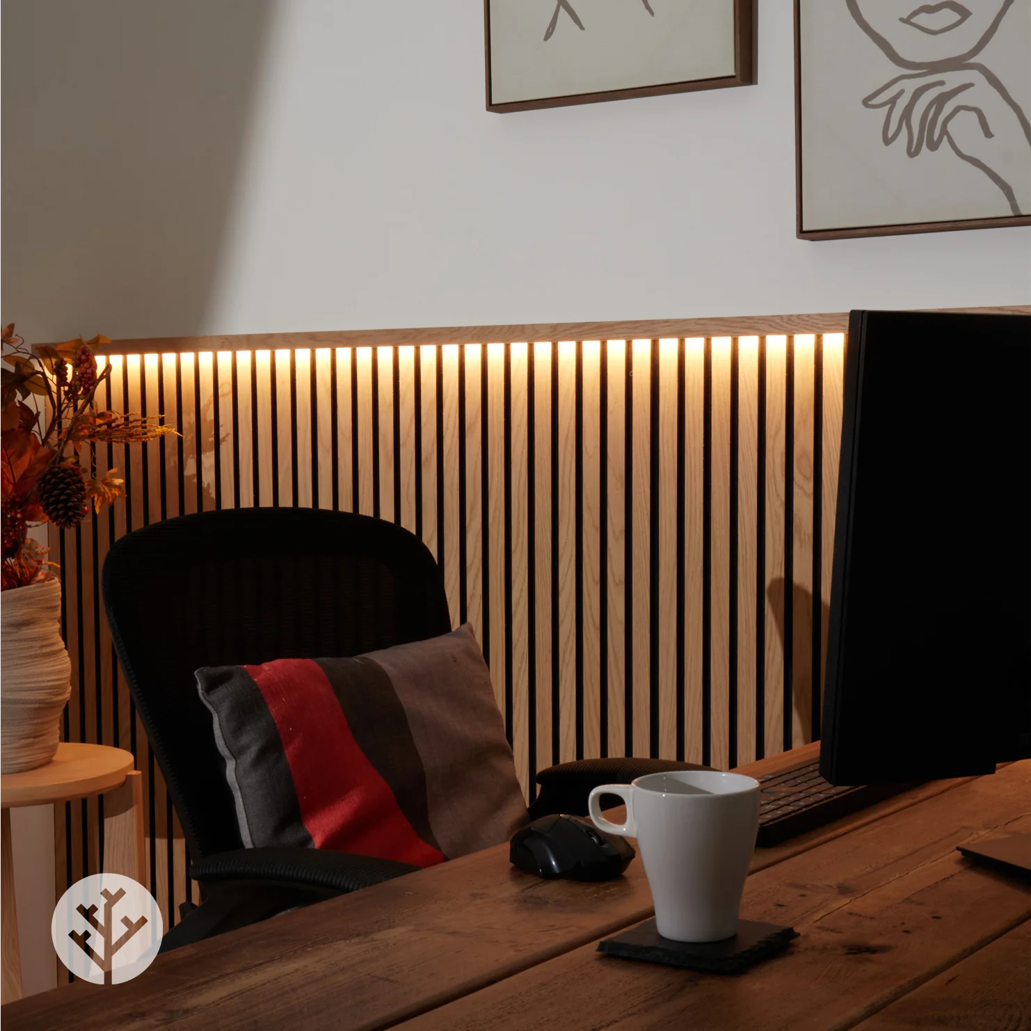 Acupanel® Acoustic Slat Wall Panel LED Trim - Image 7