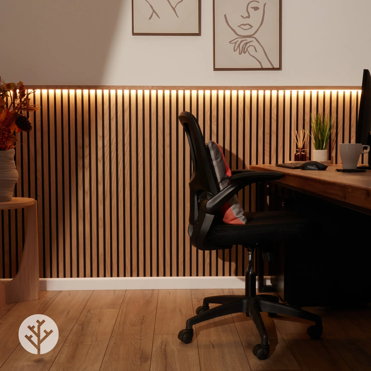 Acupanel® Acoustic Slat Wall Panel LED Trim - Image 8