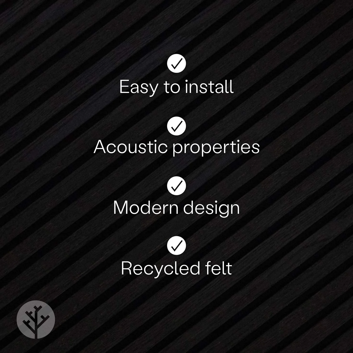 Acupanel® Charcoal Black Oak Acoustic Wood Wall Panel - Image 5