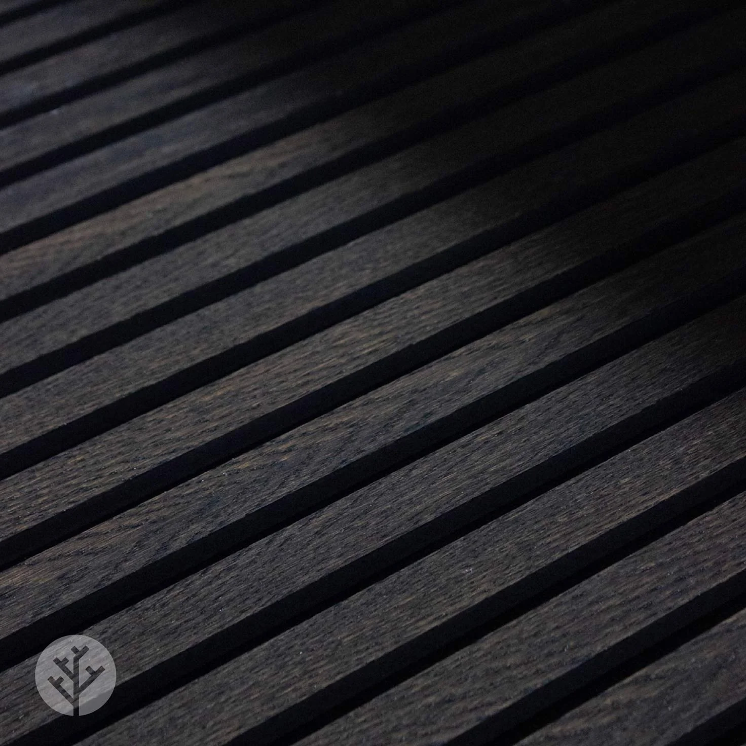 Acupanel® Charcoal Black Oak Acoustic Wood Wall Panel - Image 6