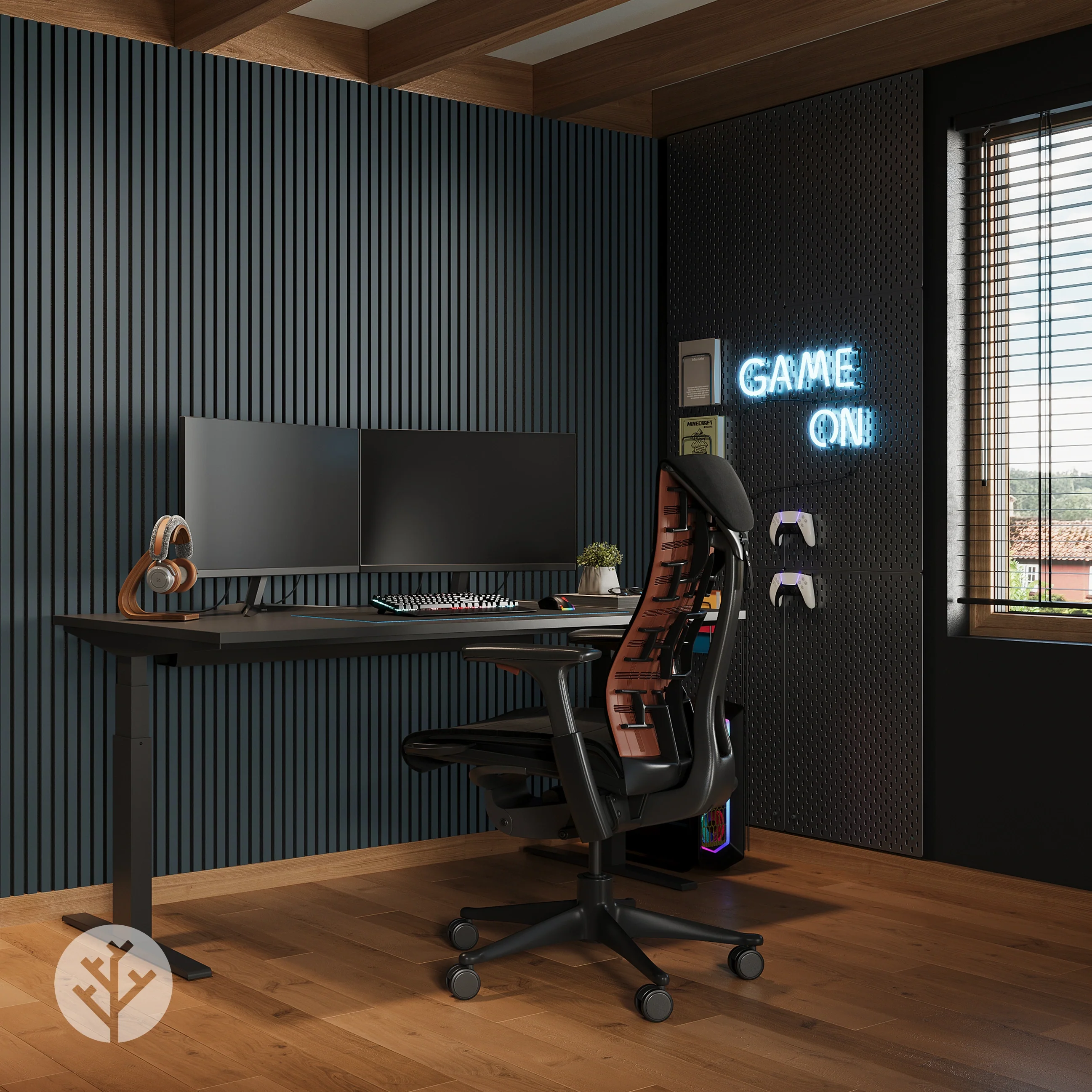 Acupanel® Colour Smokey Blue Acoustic Wall Panels - Image 5
