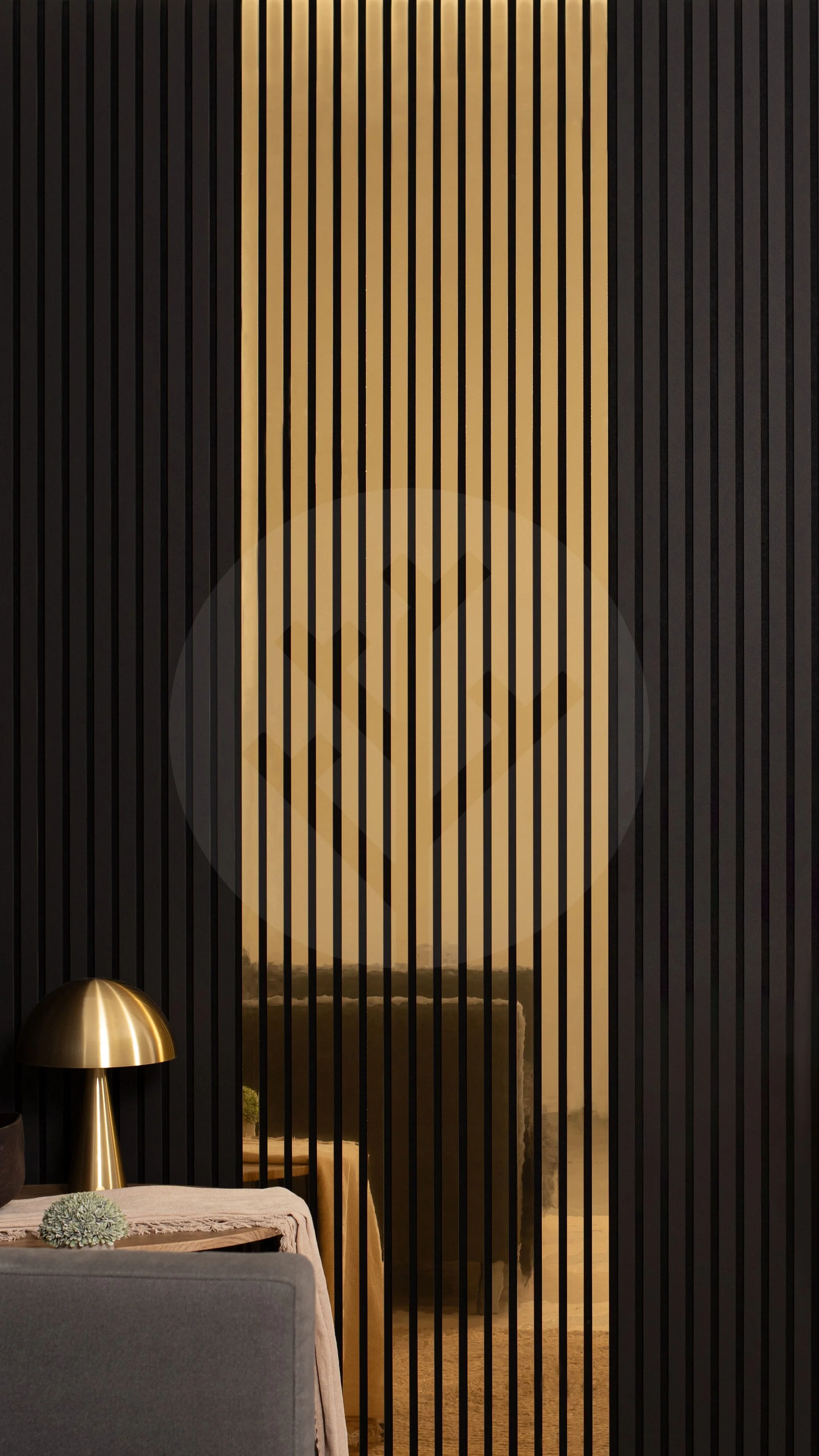 Acupanel® | Polished Gold | Slat Wall Panels - Image 6