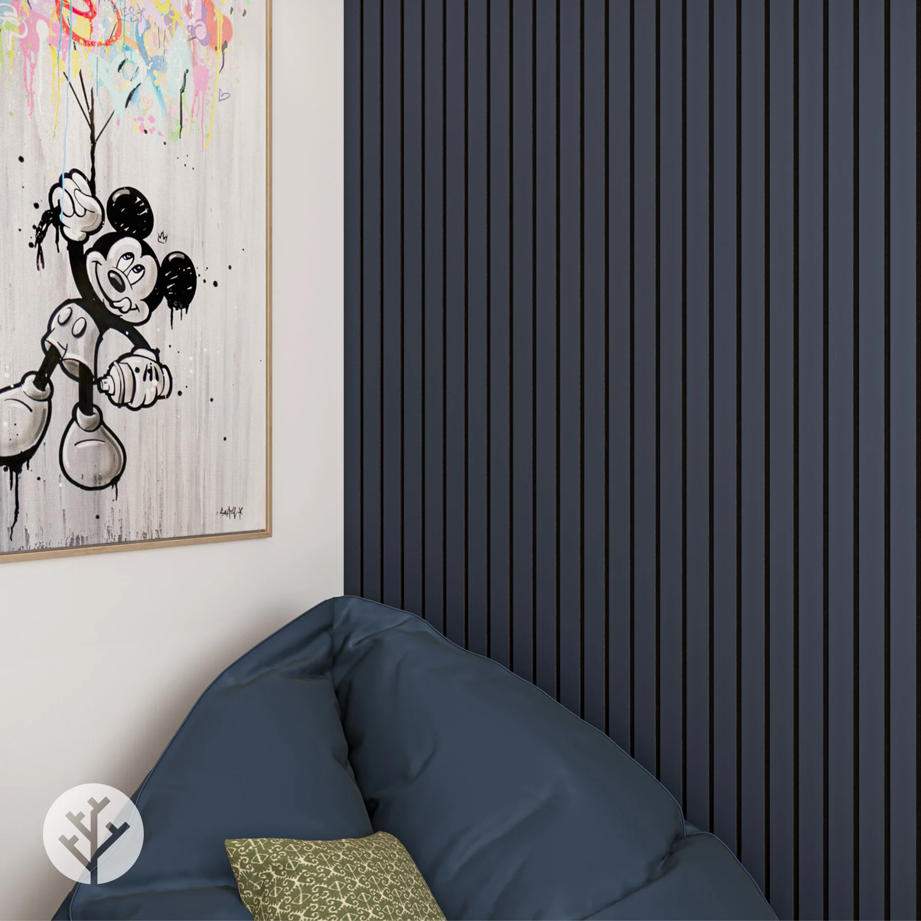 Acupanel® Luxe Blue Wrapped Acoustic Wall Panels - Image 4
