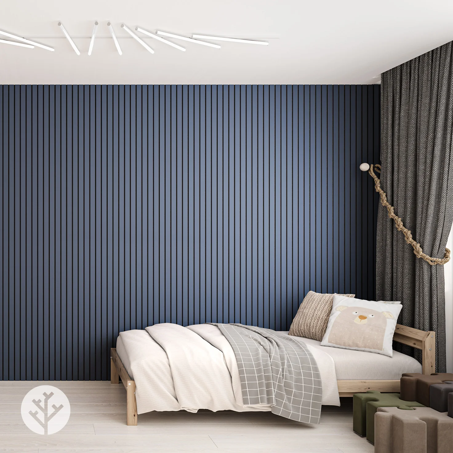 Acupanel® Luxe Blue Wrapped Acoustic Wall Panels - Image 5