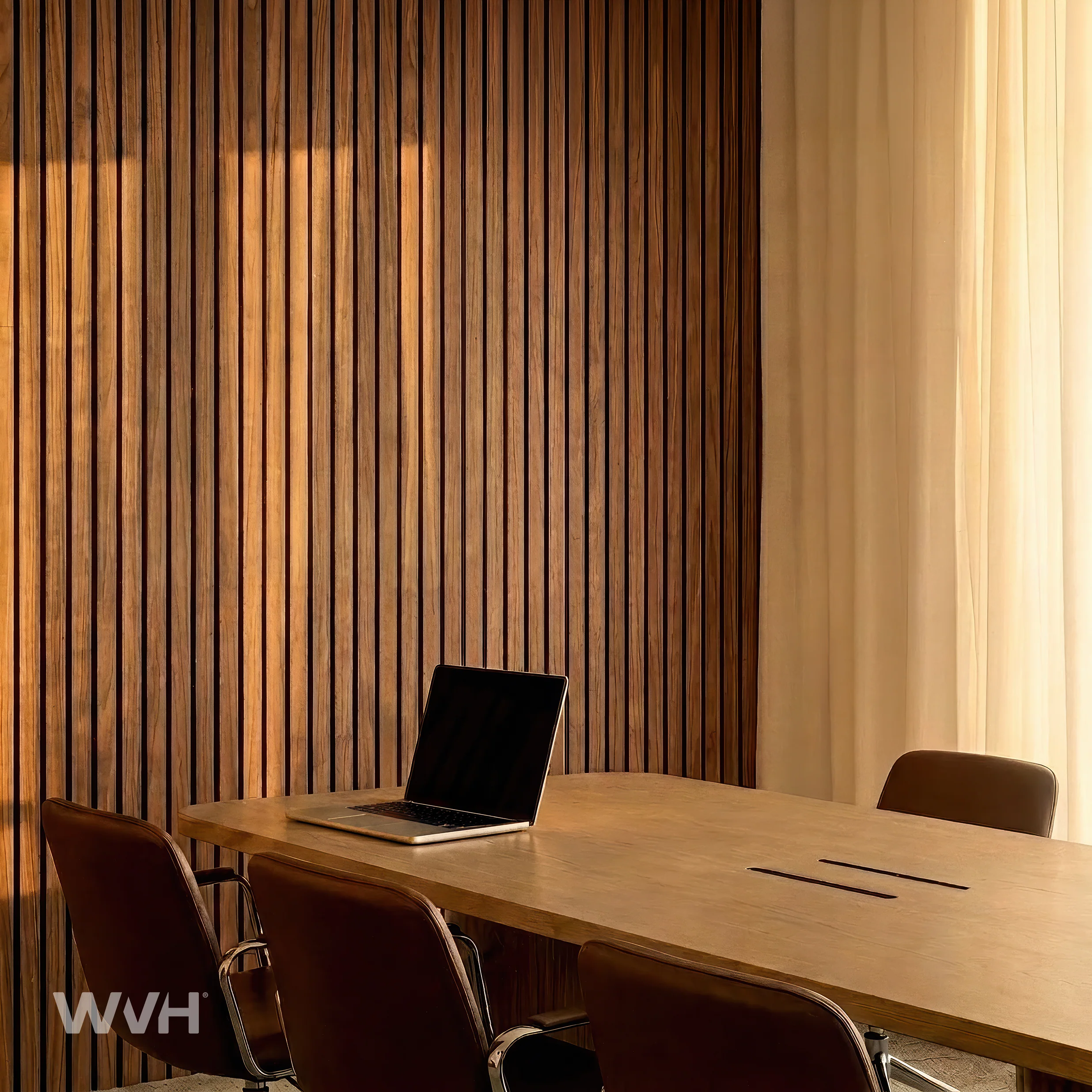 Acupanel® Luxe Plus Walnut Fire-Rated Acoustic Wood Wall Panels - Image 8