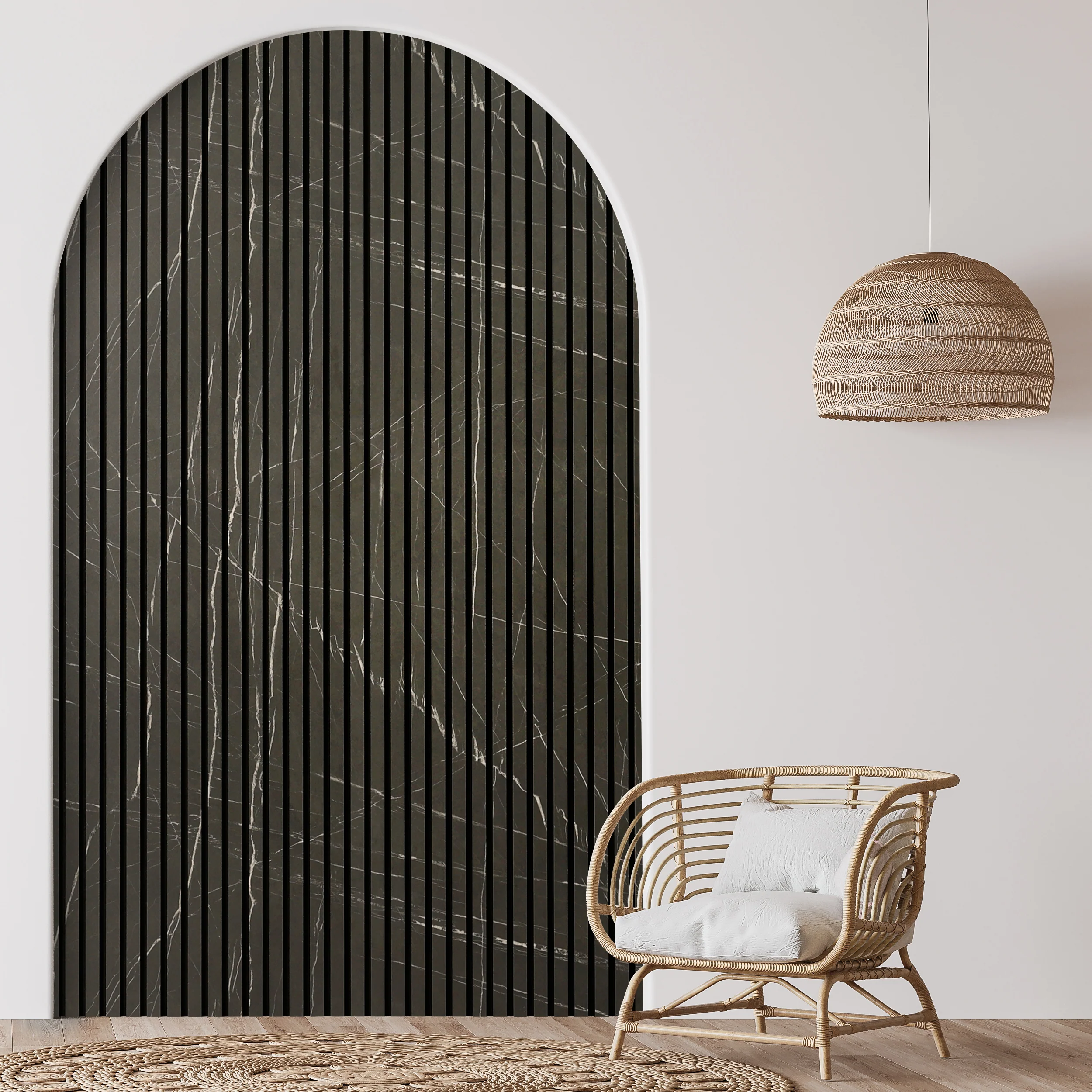 Acupanel® Marble Black Acoustic Slat Wall Panels - Image 5