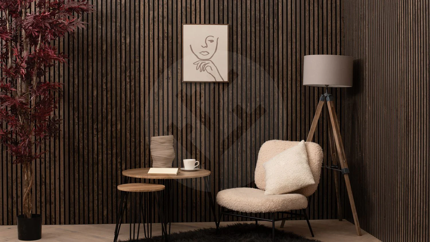 Acupanel® | Oxide Grey | Slat Wall Panel - Image 5