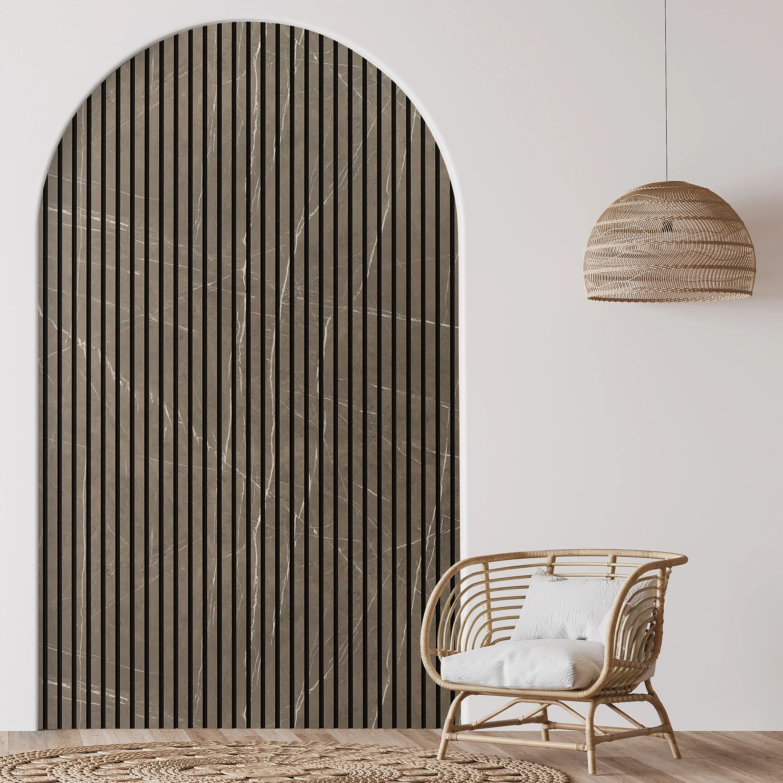 Acupanel® Marble Brown Acoustic Slat Wall Panels - Image 5