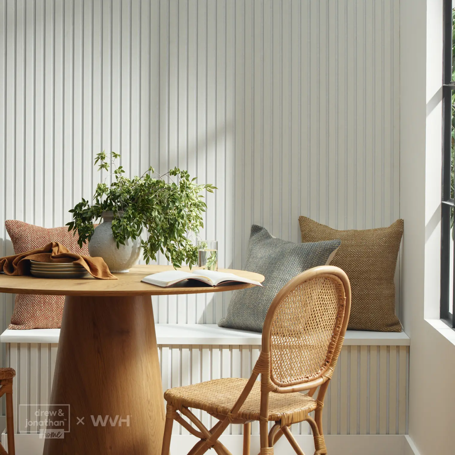 Acupanel® Drew & Jonathan Home™ White Wood Slat Acoustic Wall Panel - Image 4