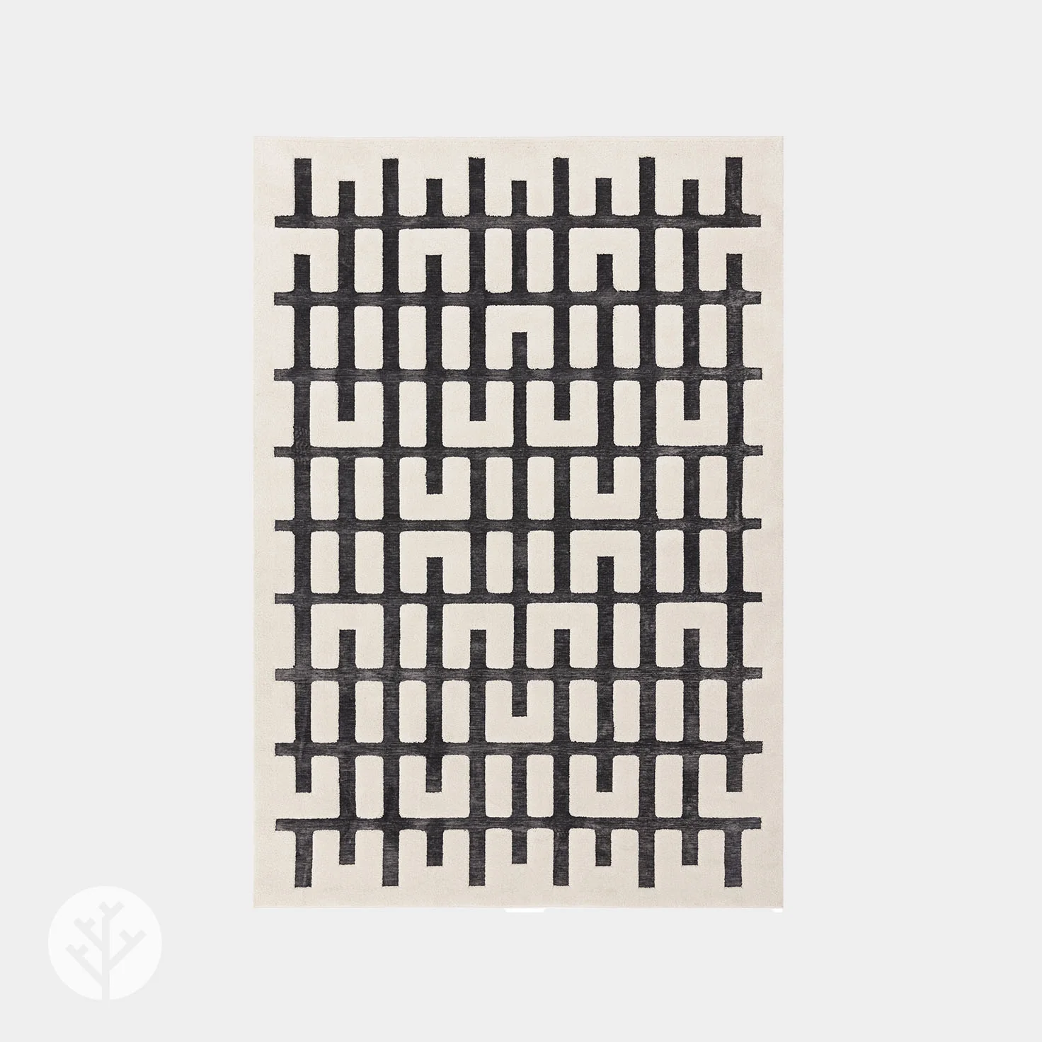 Carved Charcoal Junction Luxury Rug | WVH® - Image 2