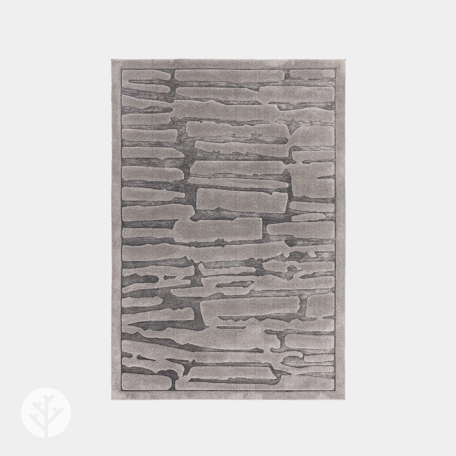 Carved Charcoal Path Luxury Rug | WVH® - Image 2