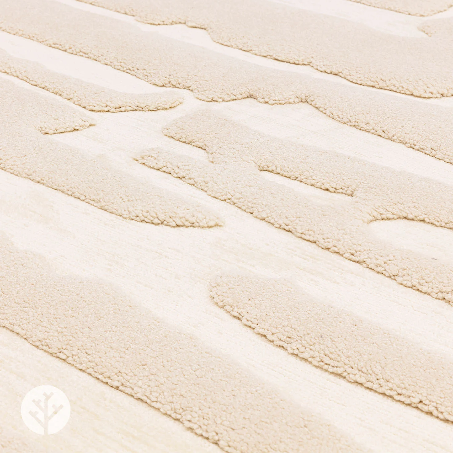 Carved Ivory Path Luxury Rug | WVH® - Image 3
