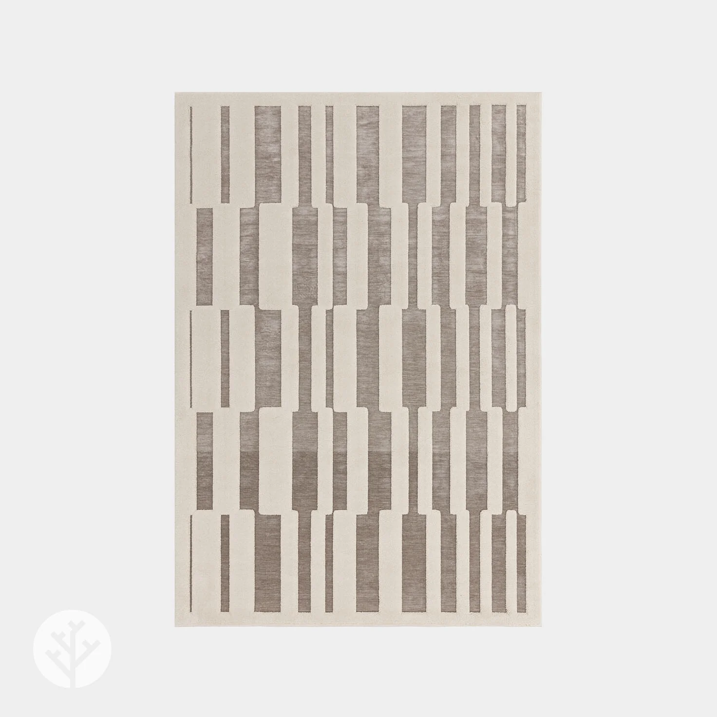 Carved Natural Tile Luxury Rug | WVH® - Image 2