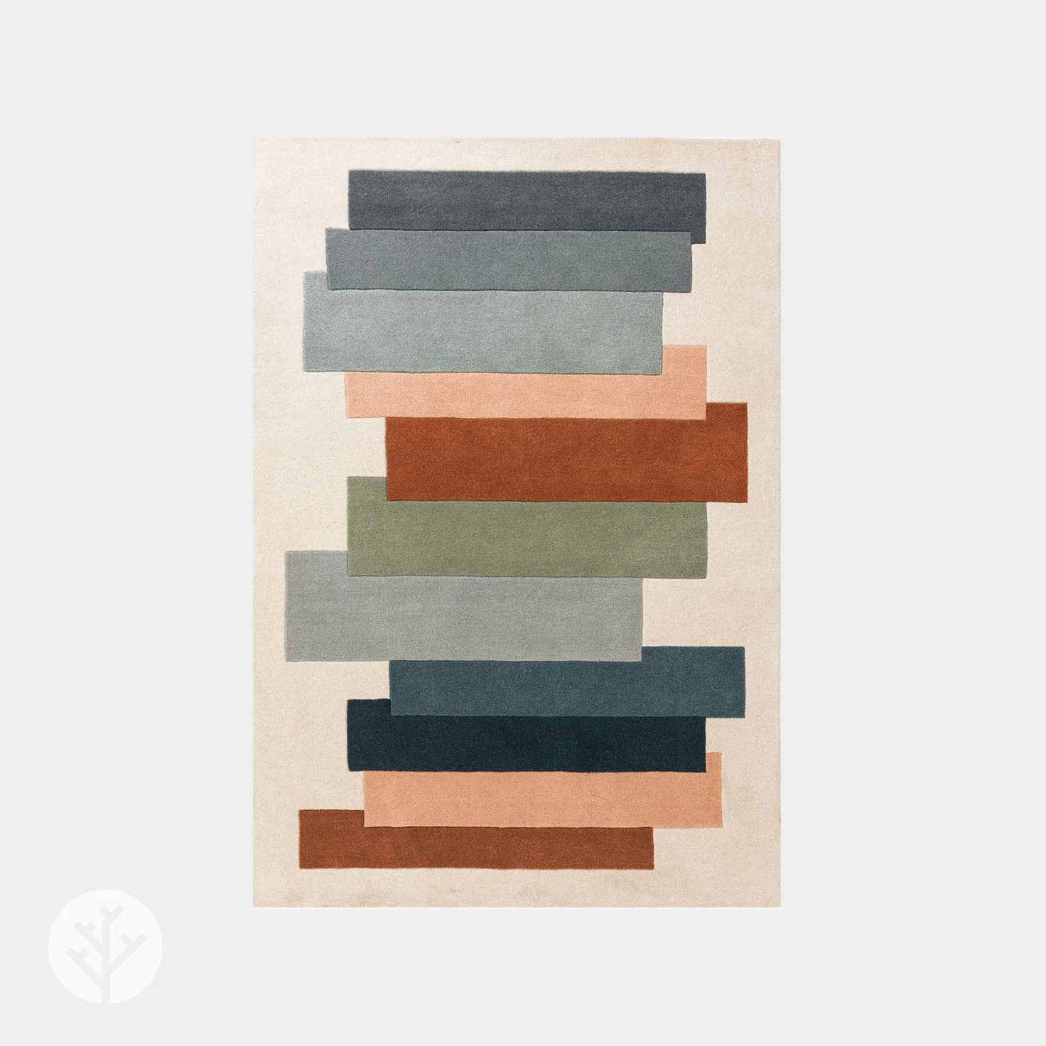 Cubi Green Stacks Luxury Rug | WVH® - Image 2