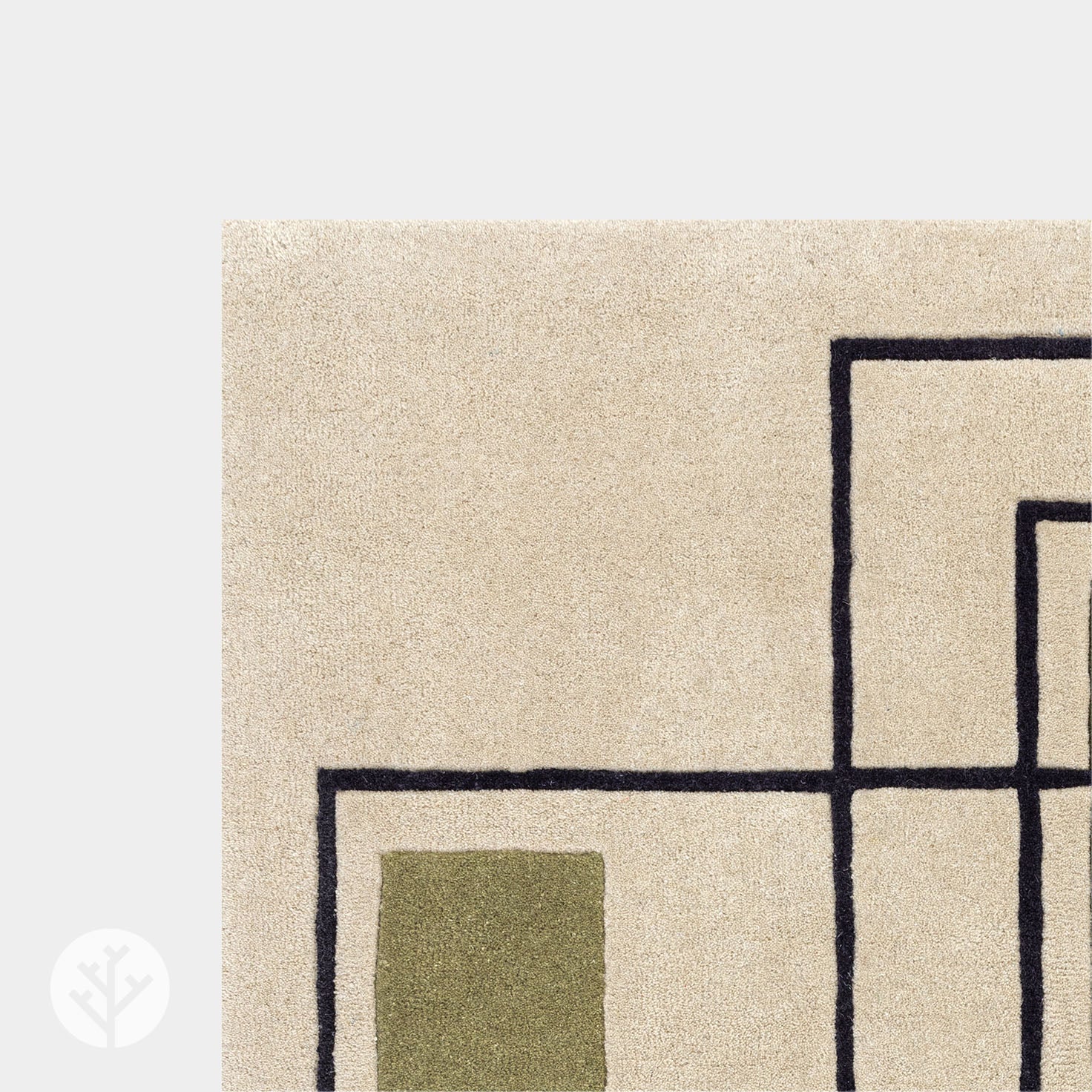 Cubi Khaki Outline Luxury Rug | WVH® - Image 5