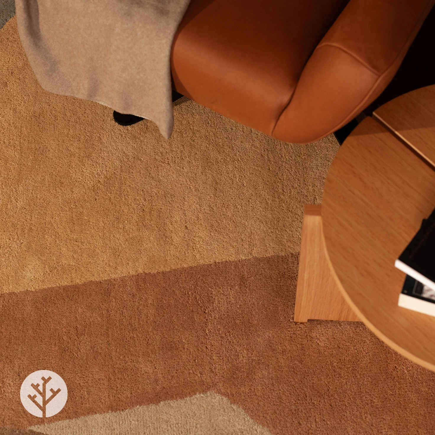 Cubi Ochre Abstract Luxury Rug | WVH®