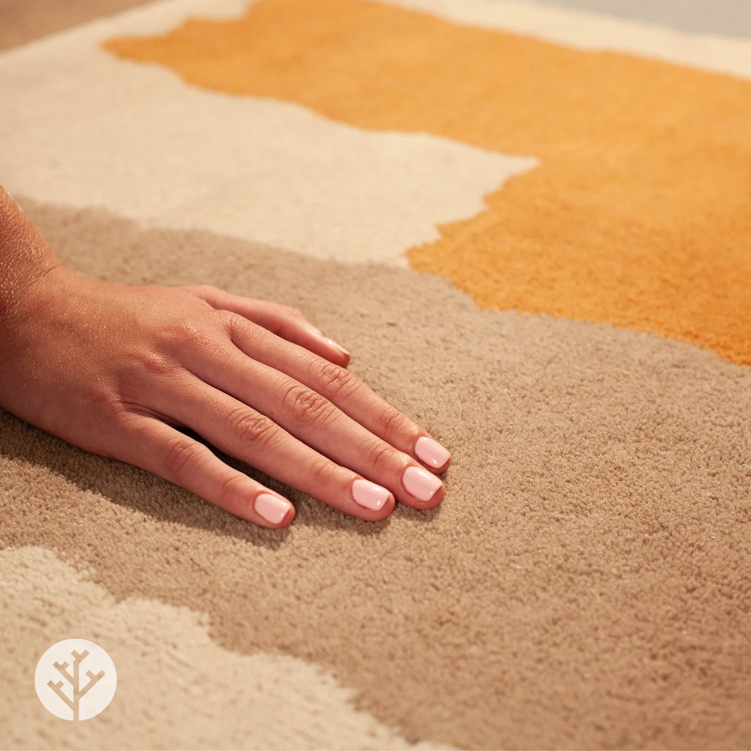 Cubi Ochre Abstract Luxury Rug | WVH® - Image 4