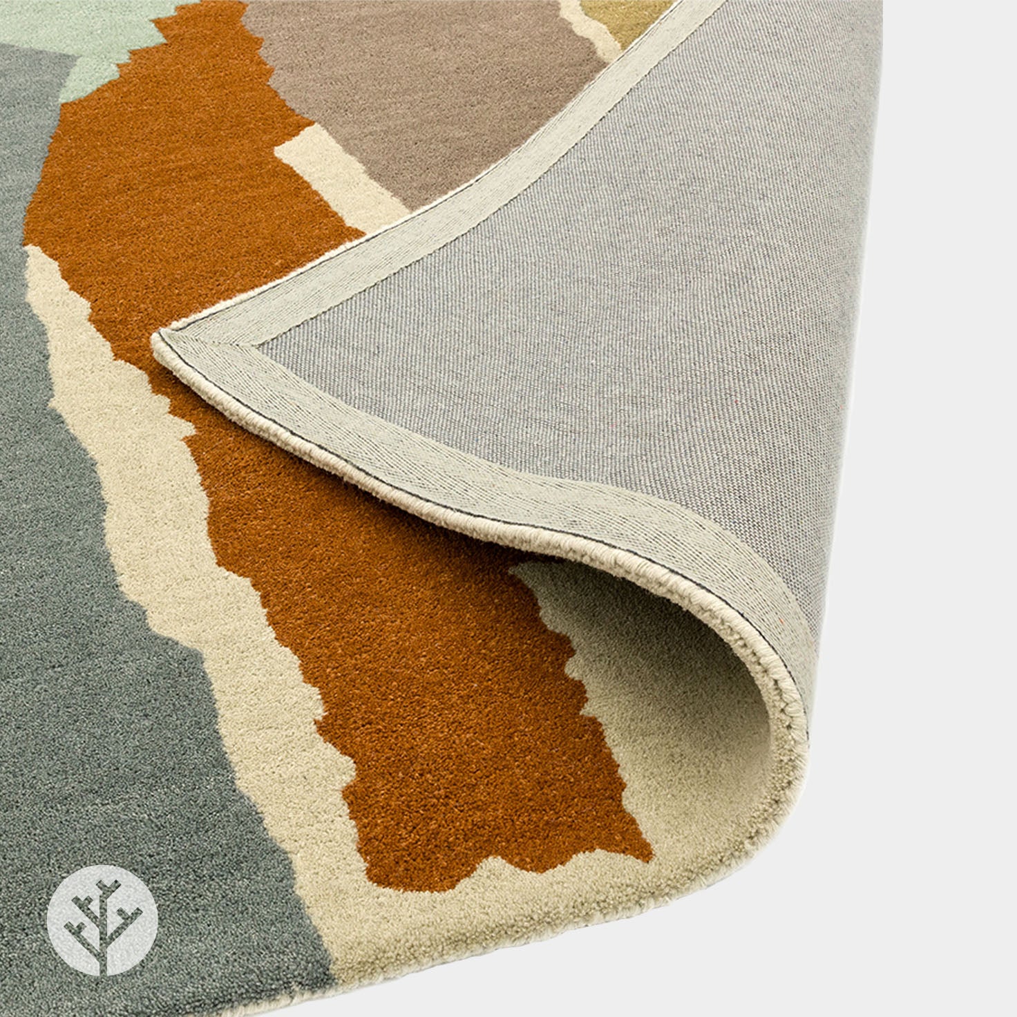 Cubi Ochre Abstract Luxury Rug | WVH® - Image 5