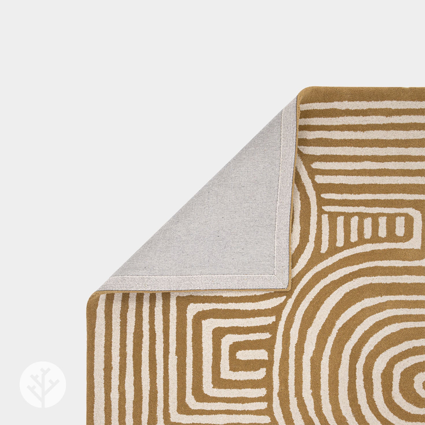 Cubi Ochre Curve Luxury Rug | WVH® - Image 4