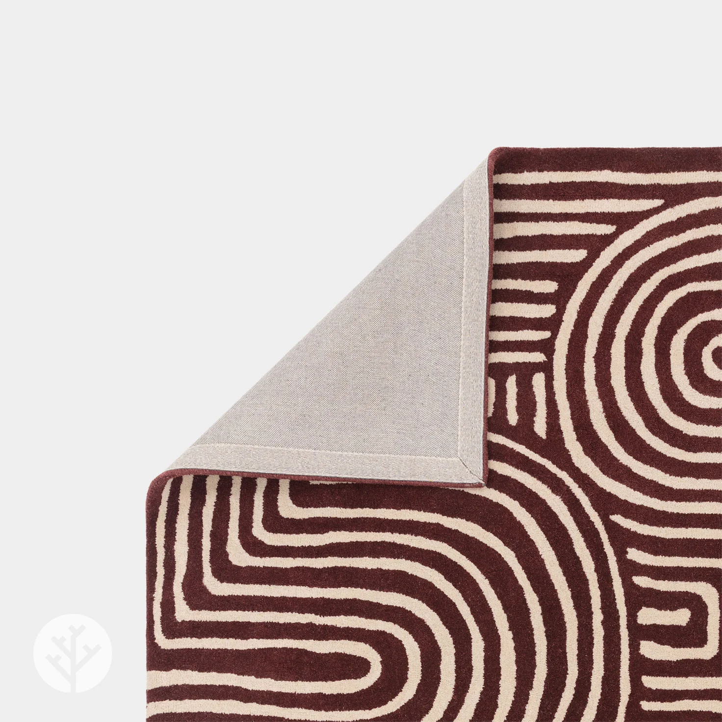 Cubi Plum Curve Luxury Rug | WVH® - Image 4