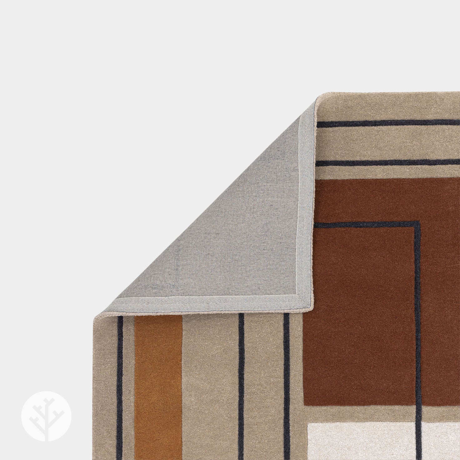 Cubi Terracotta Outline Luxury Rug | WVH® - Image 4