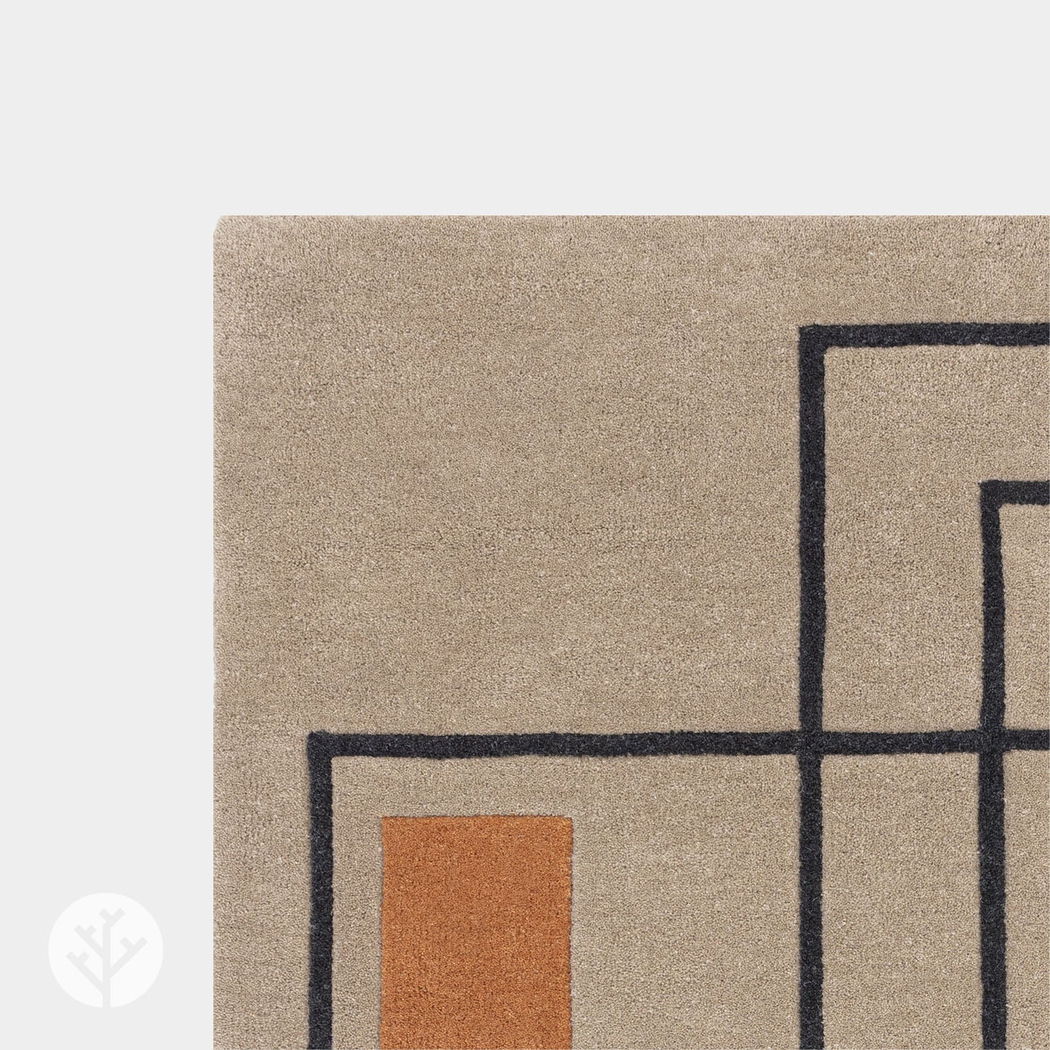 Cubi Terracotta Outline Luxury Rug | WVH® - Image 5