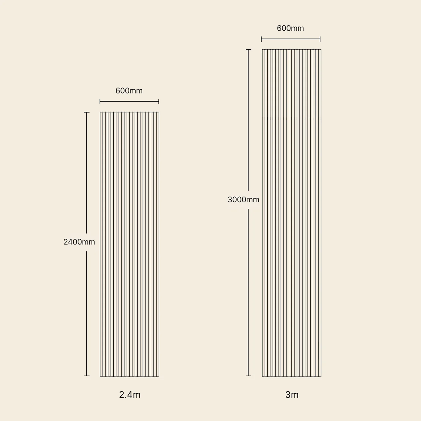 Flutto® Valley Walnut Flexible Tambour Wood Panels - Image 4