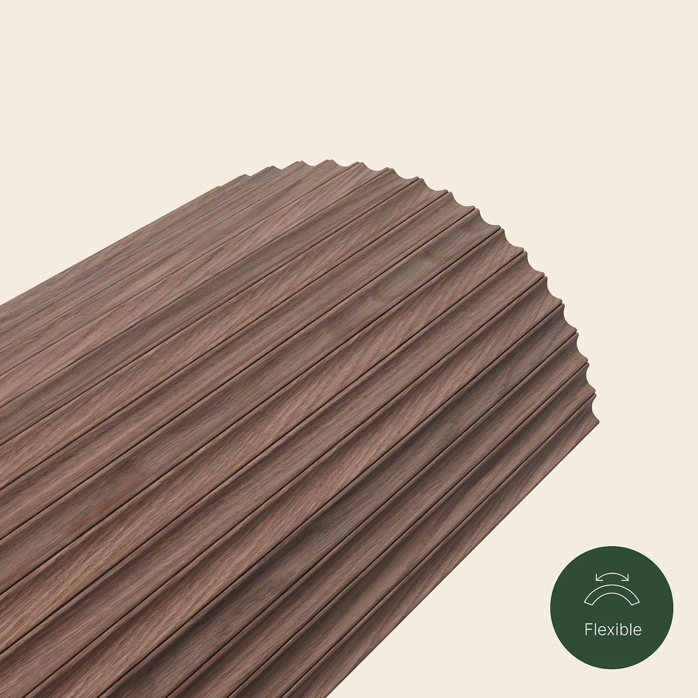 Flutto® Valley Walnut Flexible Tambour Wood Panels - Image 5