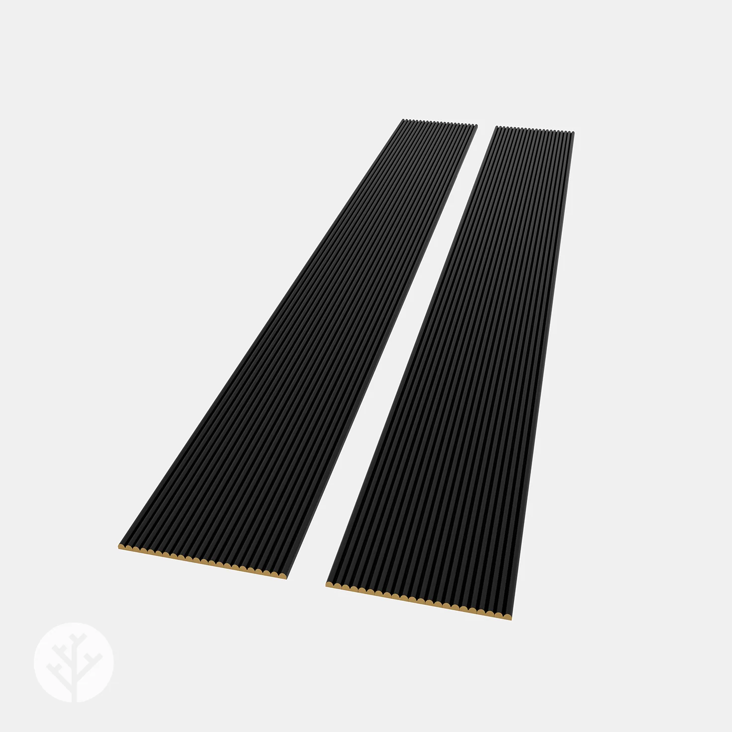 Flutto® Black Mini-Ridge Flexible Tambour Wood Panels - Image 3