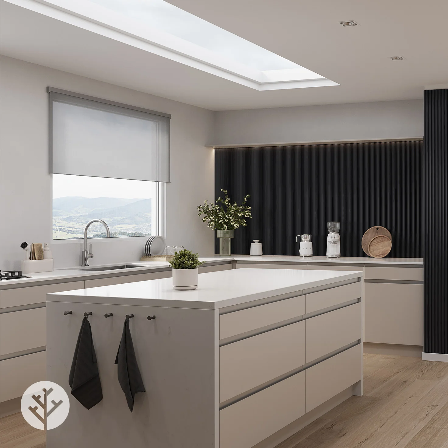 Flutto® Black Mini-Ridge Flexible Tambour Wood Panels - Image 7