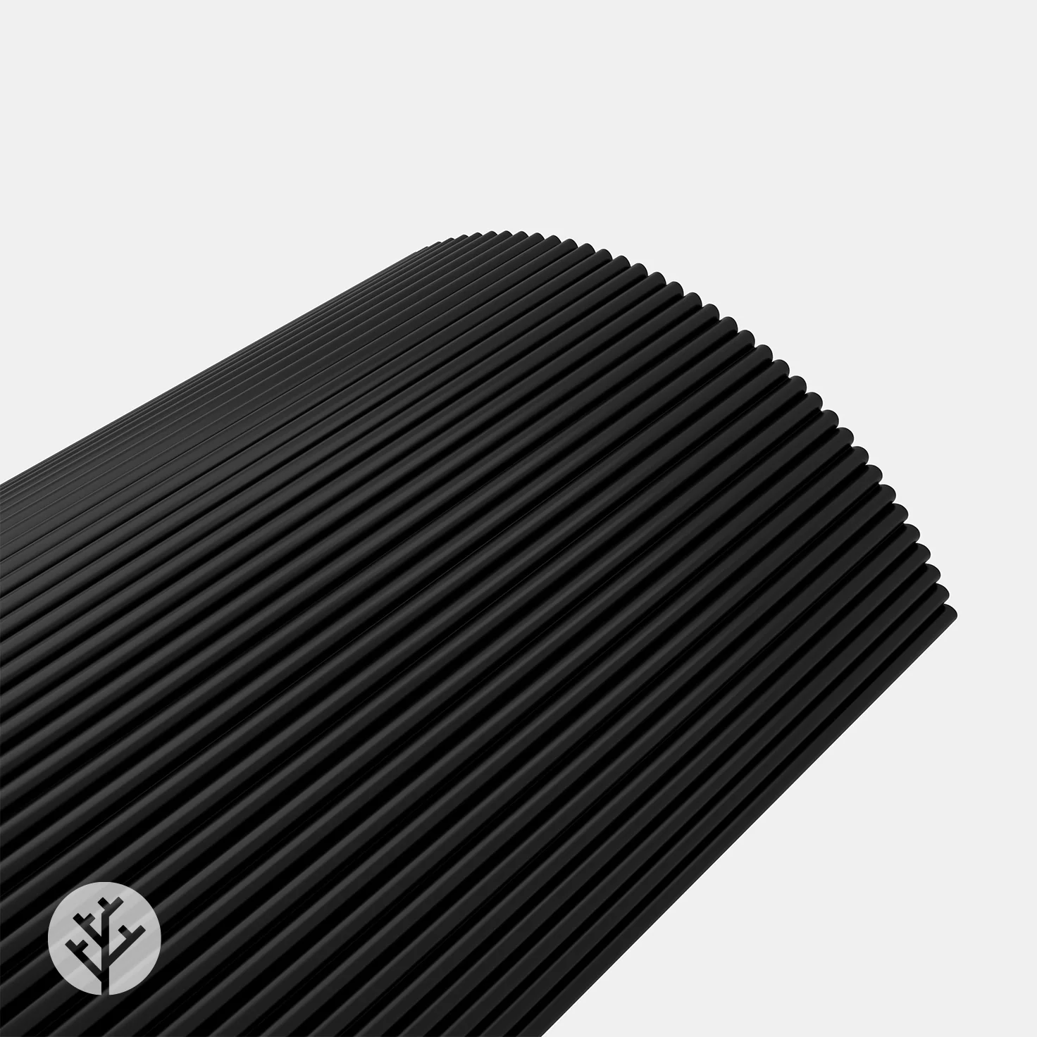 Flutto® Black Mini-Ridge Flexible Tambour Wood Panels - Image 8