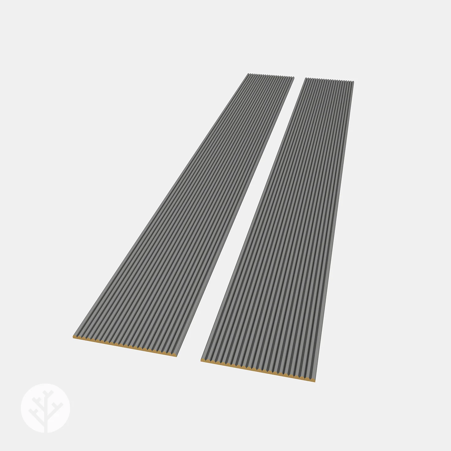 Flutto® Grey Mini-Ridge Flexible Tambour Wood Panels - Image 5