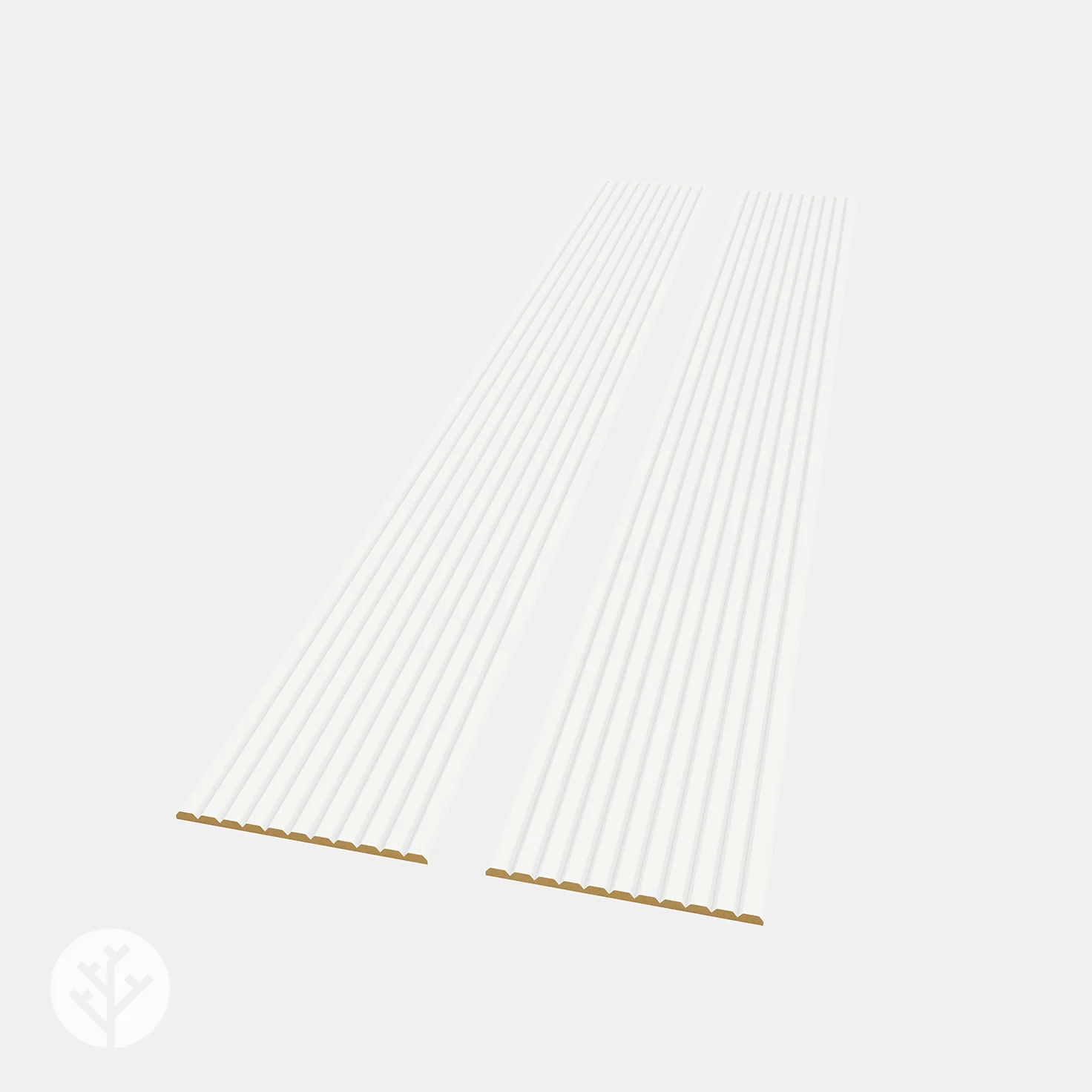 Flutto® White Slat Flexible Tambour Wood Panels - Image 4