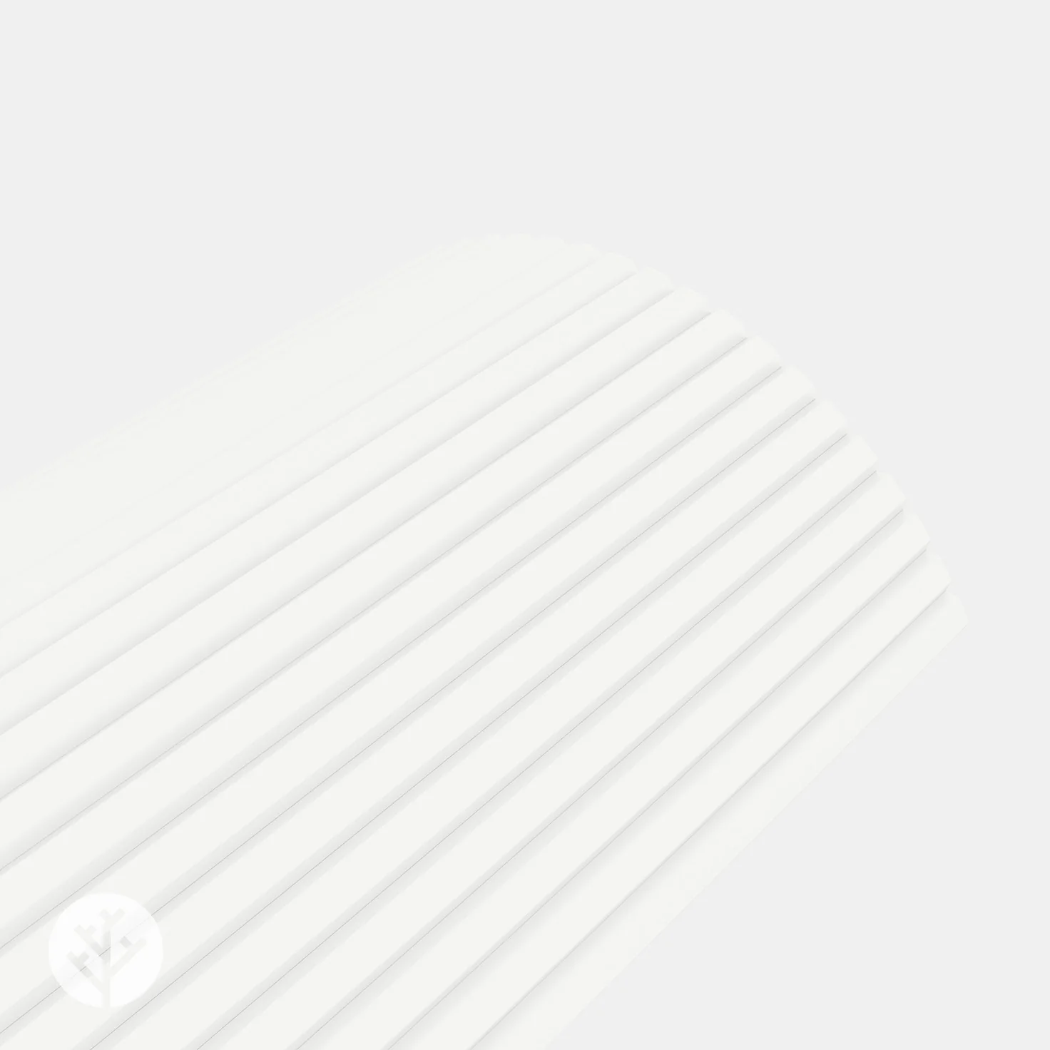 Flutto® White Slat Flexible Tambour Wood Panels - Image 6