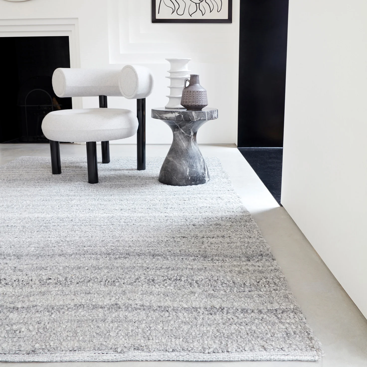 Linear Steel Grey Luxury Rug | WVH®