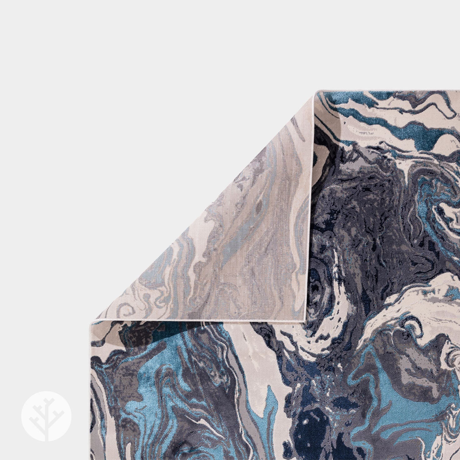 Marble Blue Ocean Luxury Rug | WVH® - Image 4
