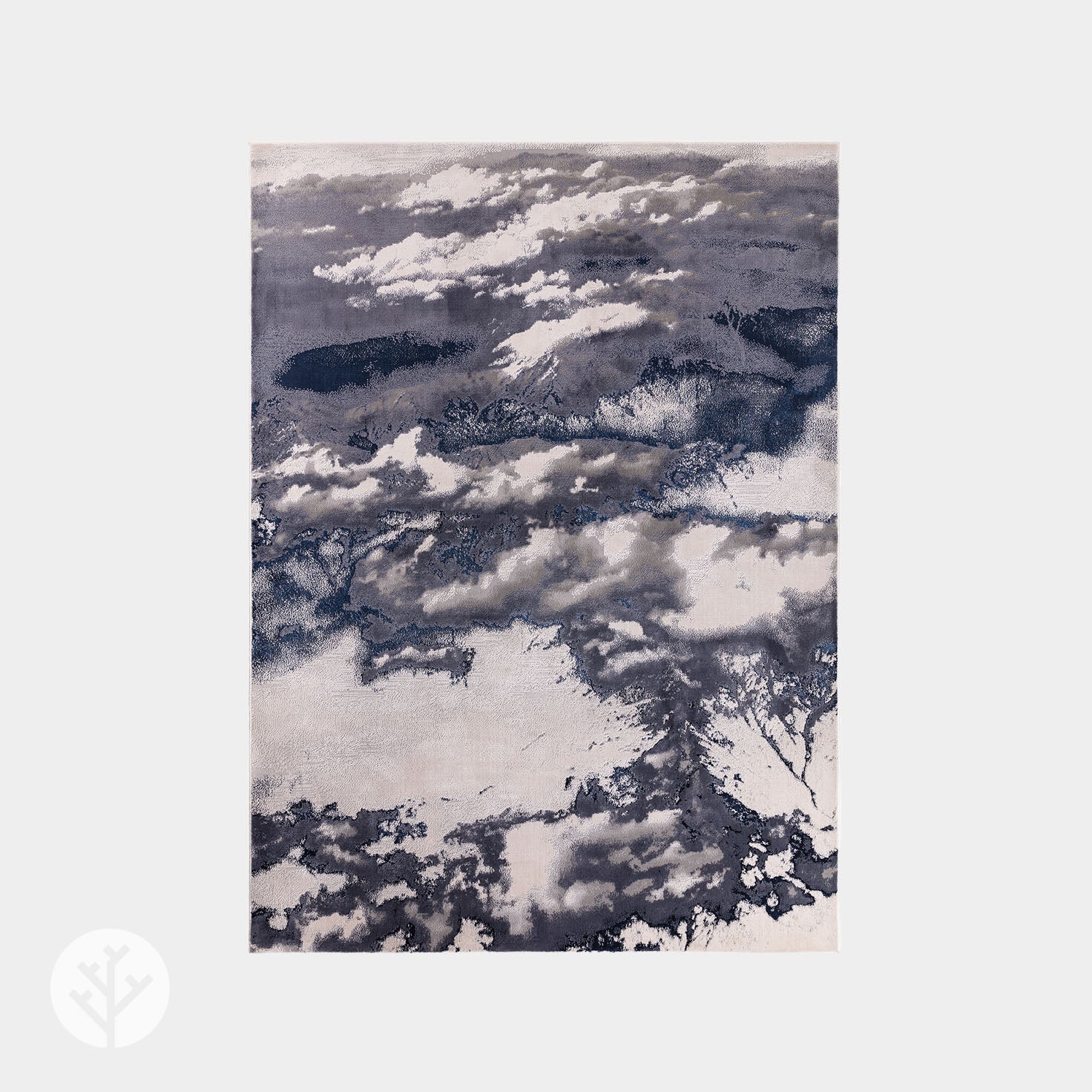 Marble Blue Storm Luxury Rug | WVH® - Image 2