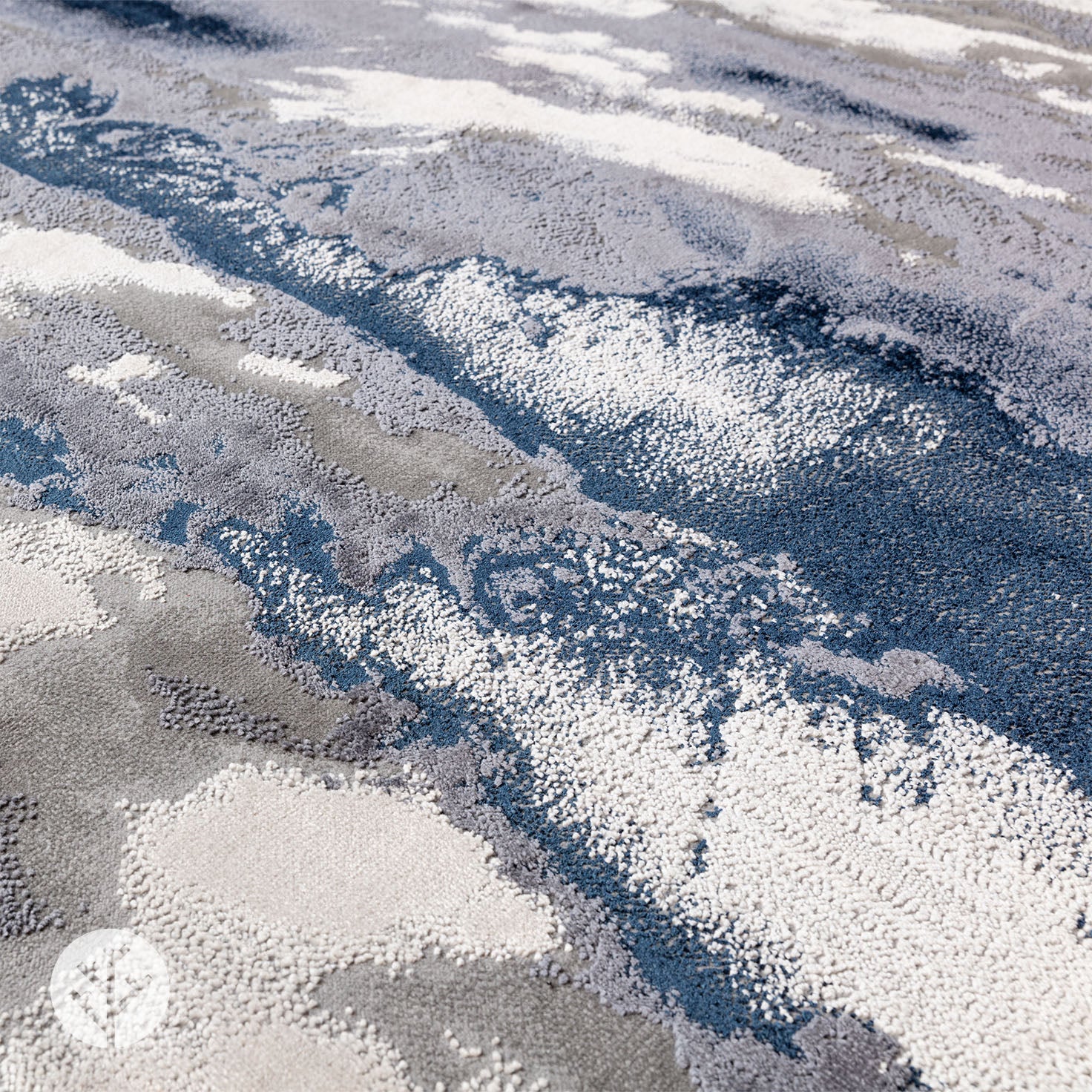 Marble Blue Storm Luxury Rug | WVH® - Image 3