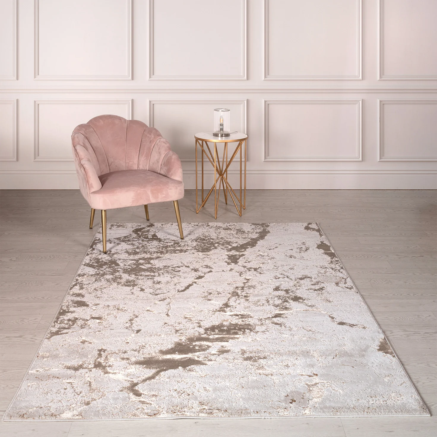 Marble Gold Strata Luxury Rug | WVH® - Image 6