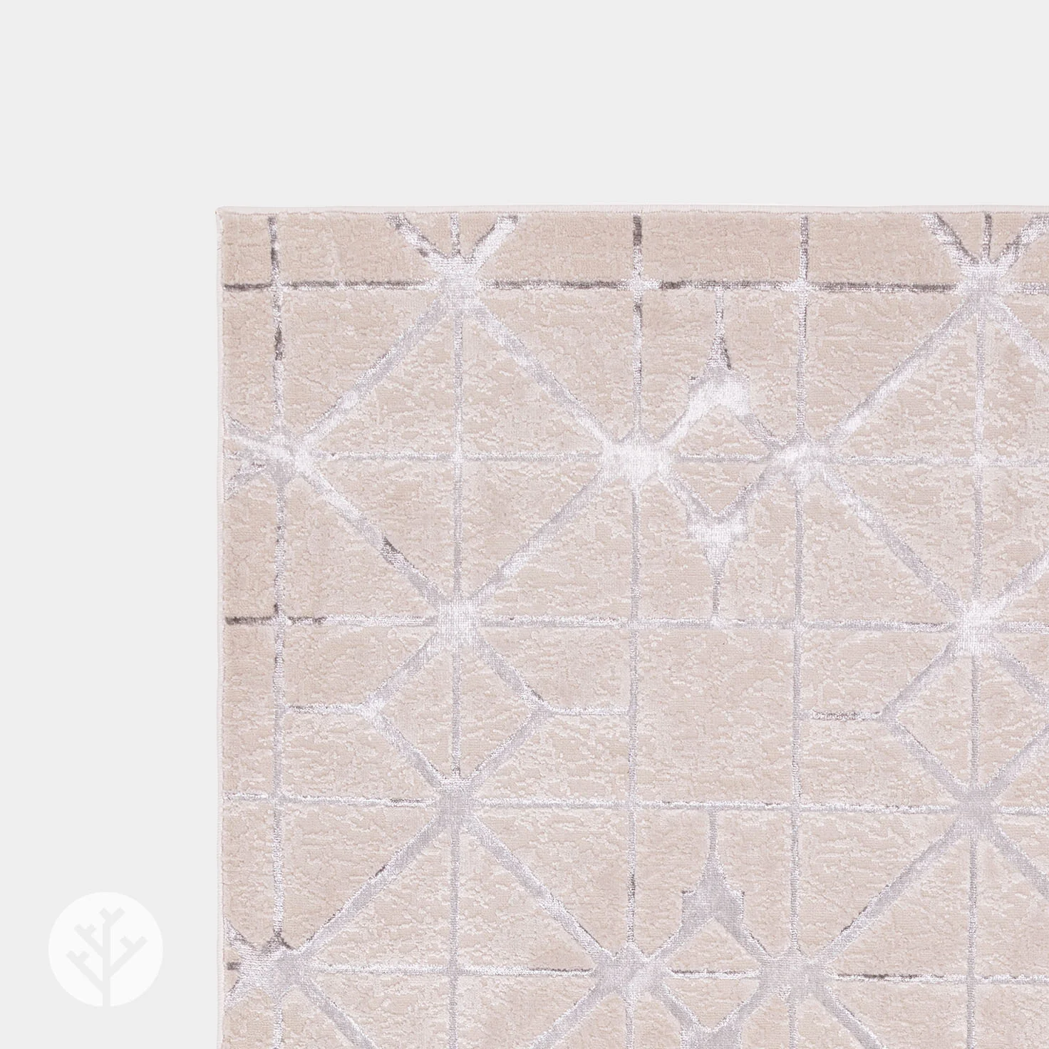 Marble Silver Lattice Luxury Rug | WVH® - Image 5