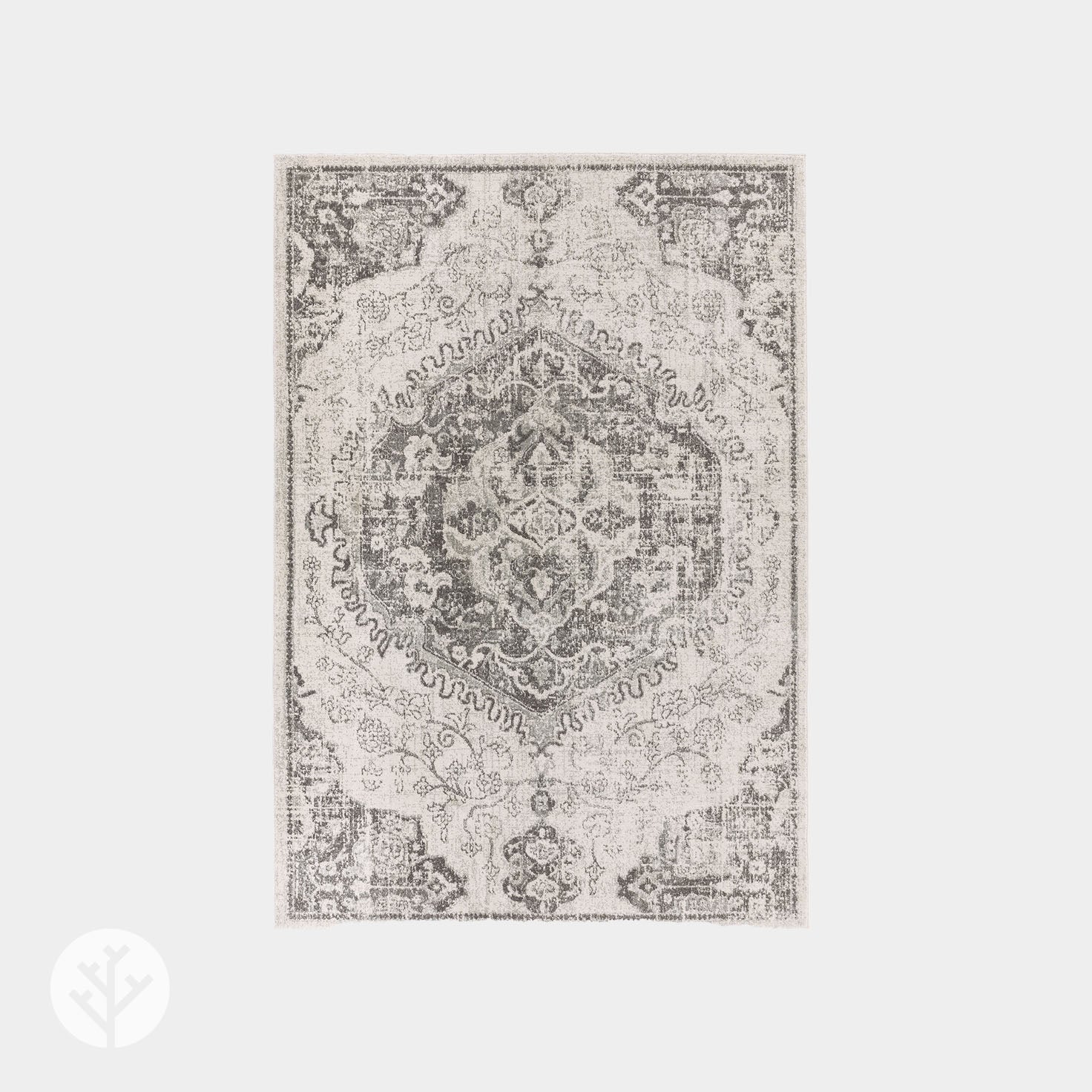 Moderni Ivory Medallion Luxury Rug | WVH® - Image 2