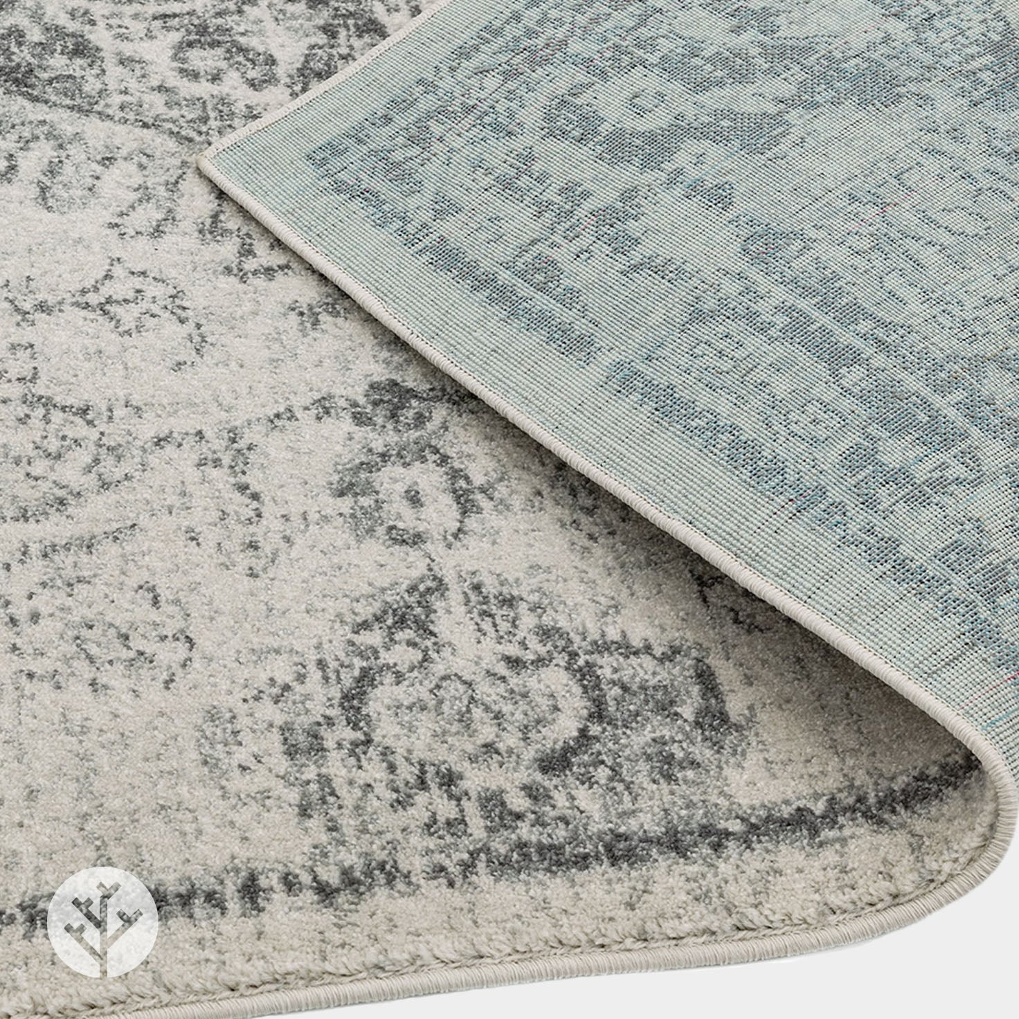 Moderni Ivory Medallion Luxury Rug | WVH® - Image 4