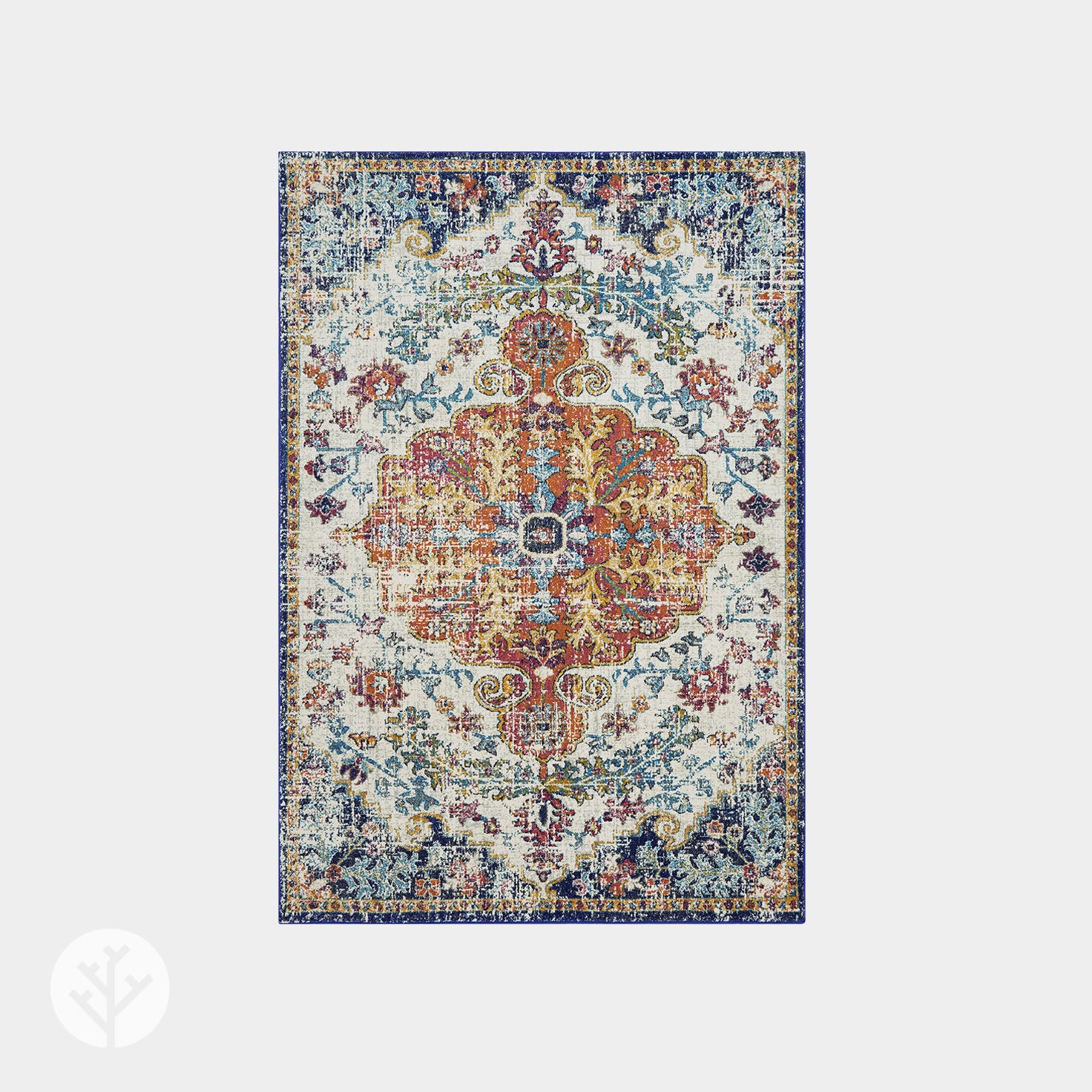 Moderni Multicoloured Medallion Luxury Rug | WVH® - Image 2