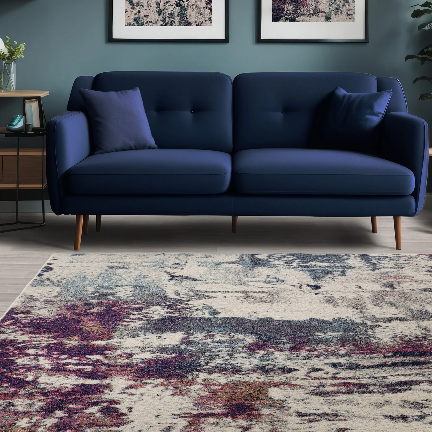 Moderni Navy Multi Luxury Rug | WVH® - Image 6