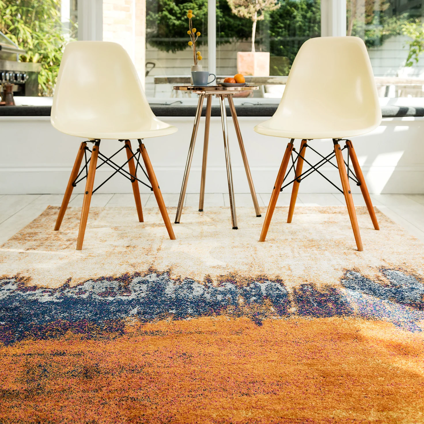 Moderni Orange Blaze Luxury Rug | WVH®