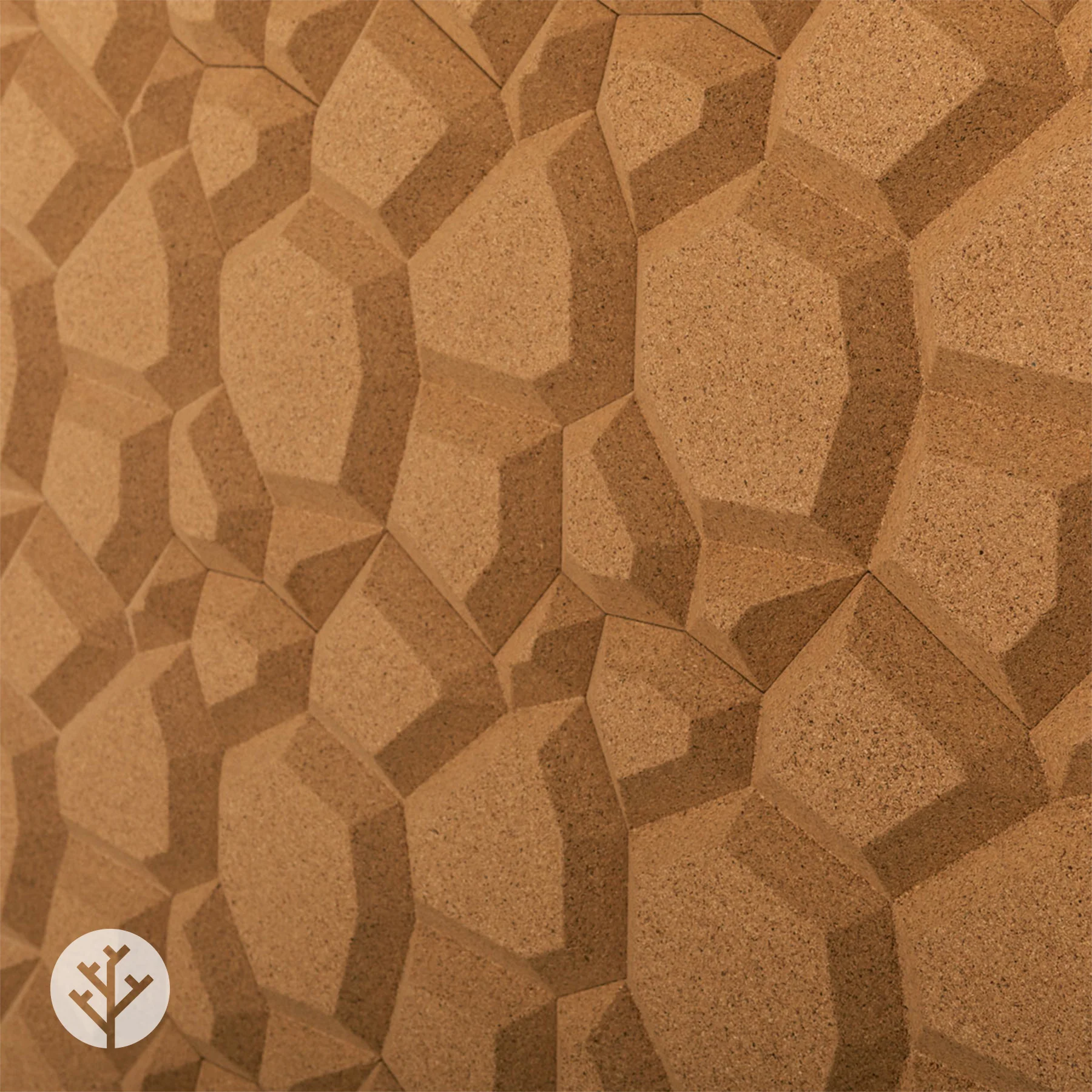 Muratto® Organic Beehive Honeycomb Pattern Luxury Cork Wall Tiles - Image 19